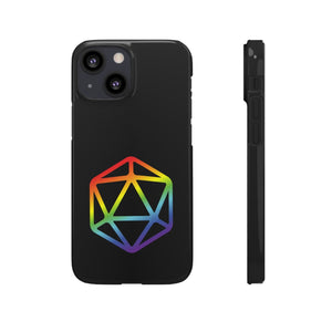 D20 Critical Pride Gay Queer Rainbow Pride PY Snap Phone Case - iPhone 13 Mini / Glossy - Phone Case