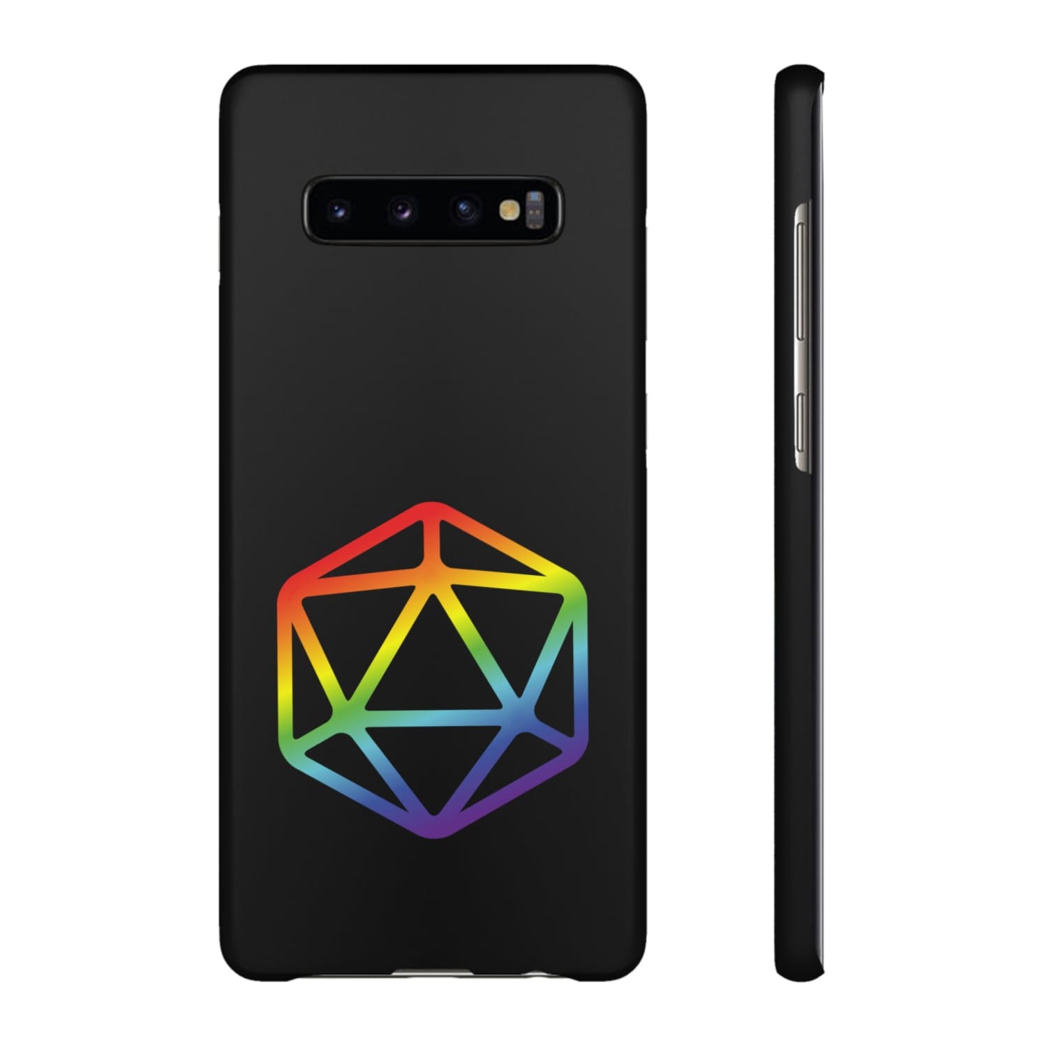 D20 Critical Pride Gay Queer Rainbow Pride PY Snap Phone Case - Samsung Galaxy S10 Plus / Matte - Phone Case