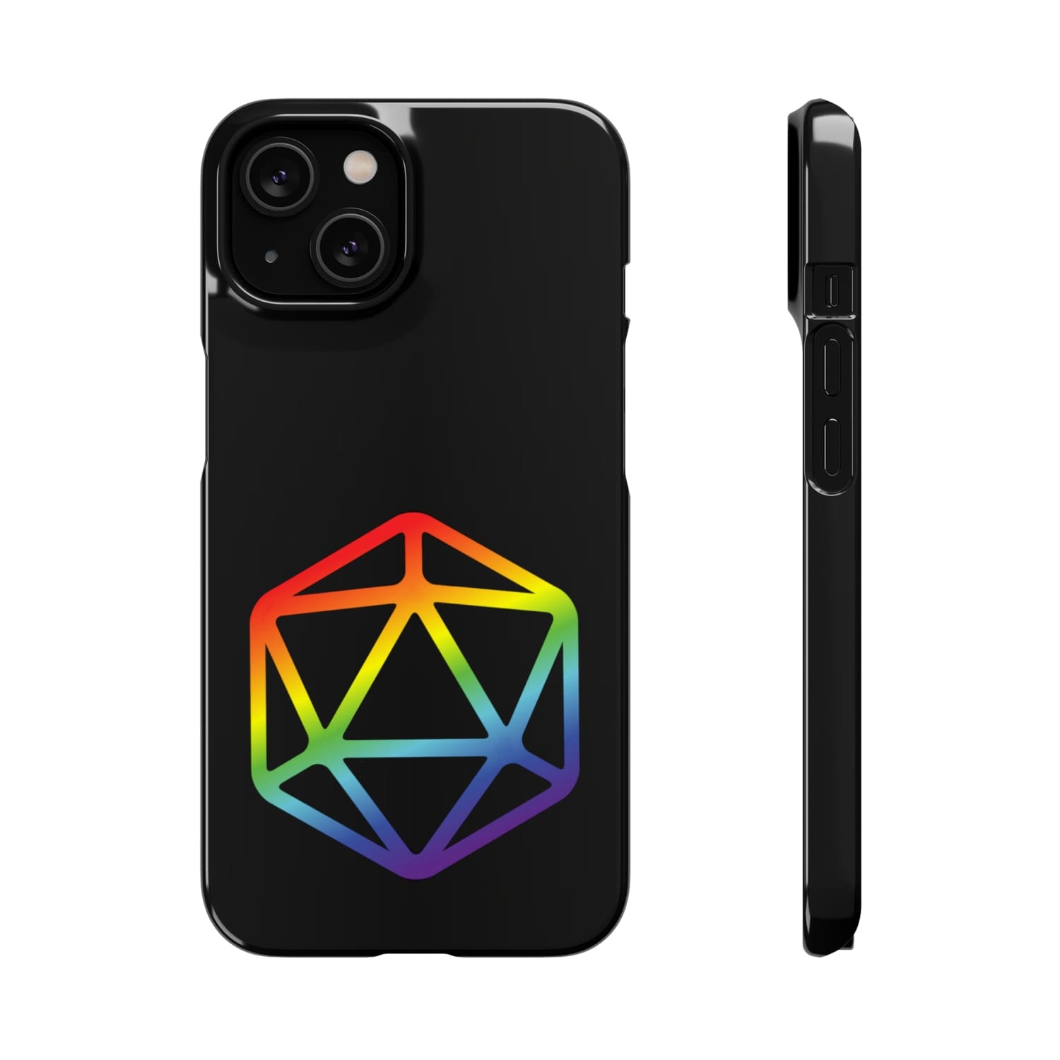 D20 Critical Pride Gay Queer Rainbow Pride PY Snap Phone Case - iPhone 14 / Glossy - Phone Case