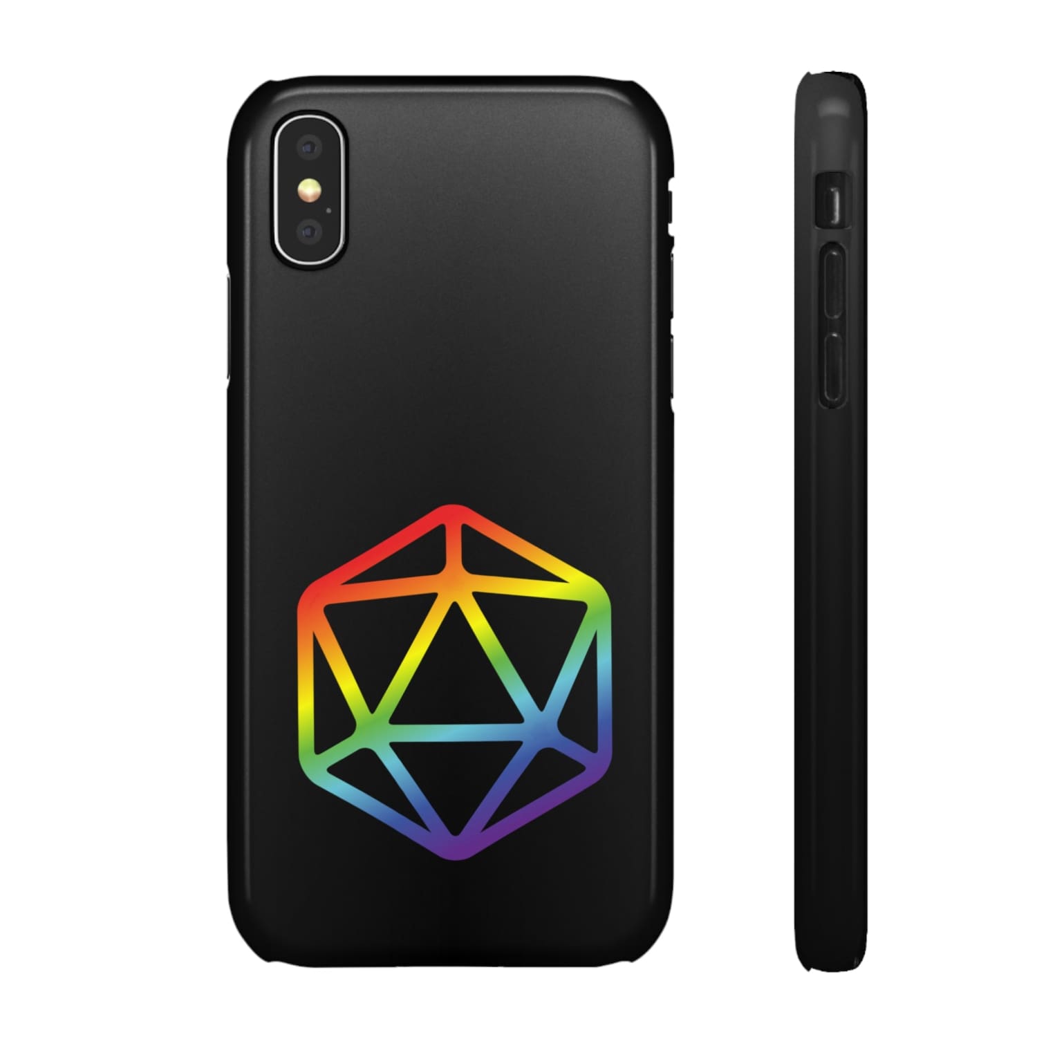 D20 Critical Pride Gay Queer Rainbow Pride PY Snap Phone Case - iPhone X / Glossy - Phone Case