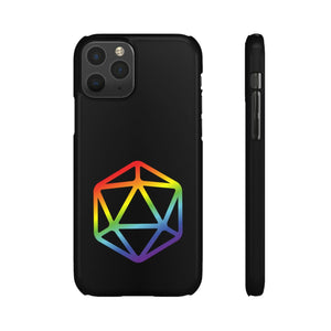 D20 Critical Pride Gay Queer Rainbow Pride PY Snap Phone Case - iPhone 11 Pro / Glossy - Phone Case