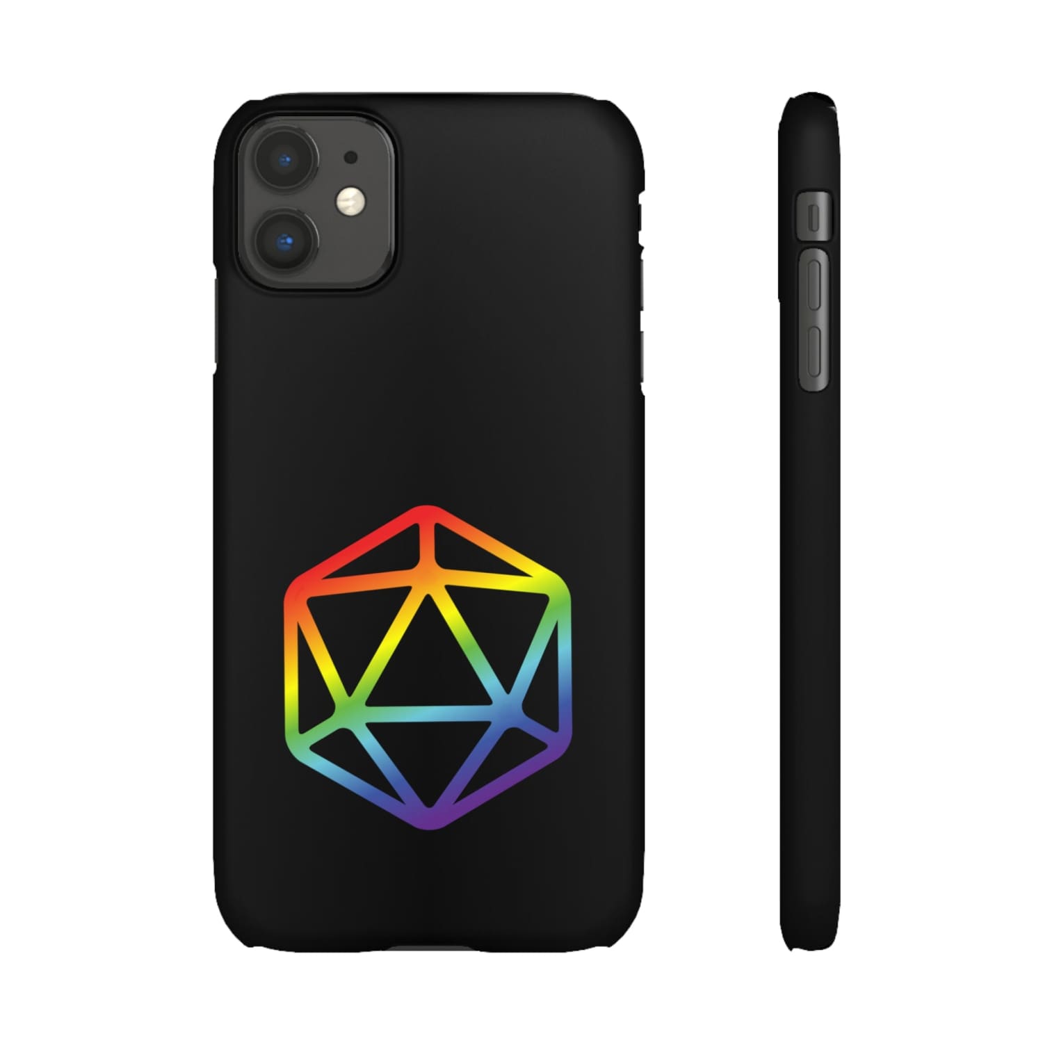 D20 Critical Pride Gay Queer Rainbow Pride PY Snap Phone Case - iPhone 11 / Matte - Phone Case