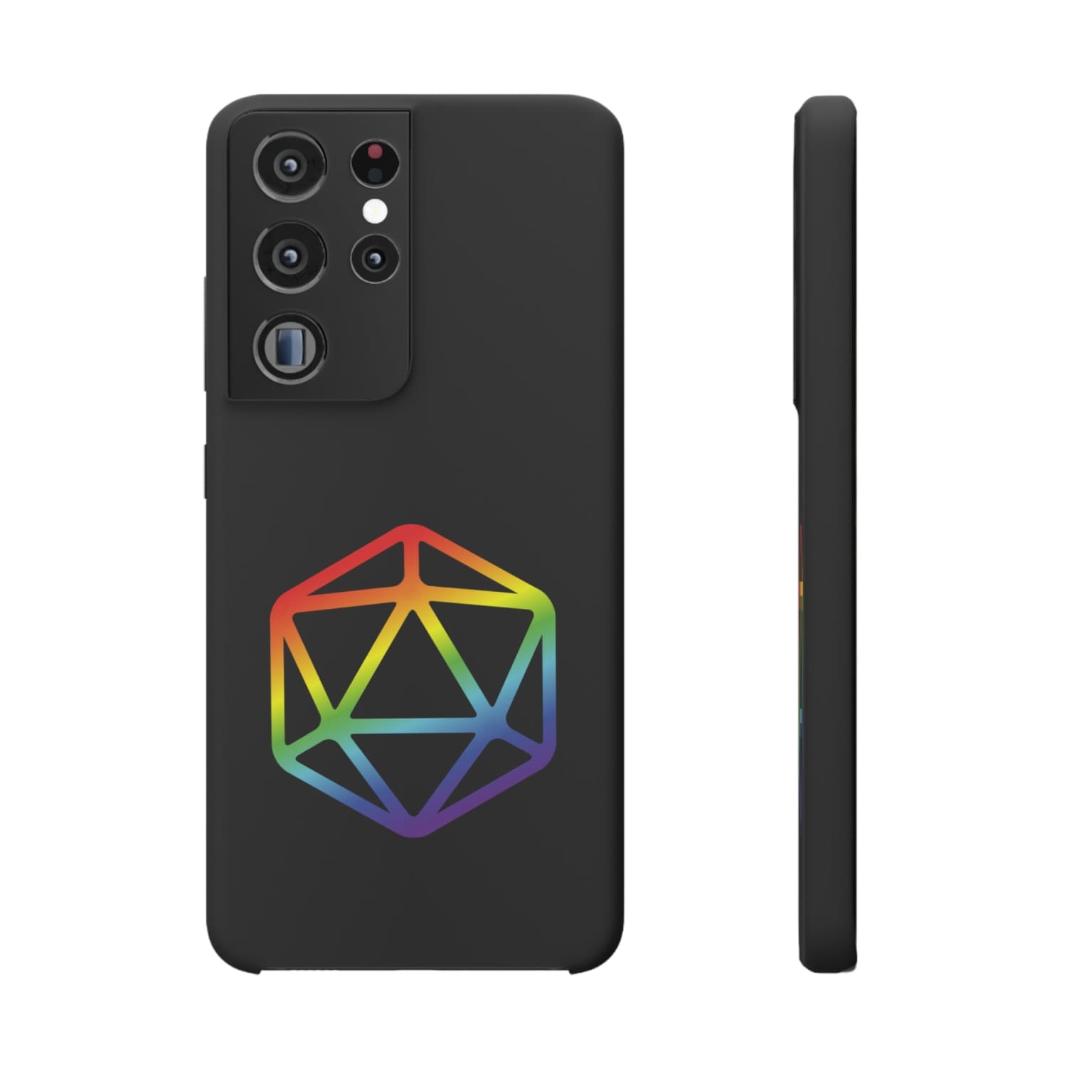 D20 Critical Pride Gay Queer Rainbow Pride PY Snap Phone Case - Samsung Galaxy S21 Ultra / Matte - Phone Case