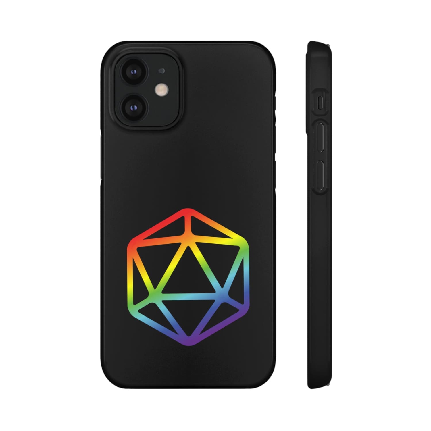 D20 Critical Pride Gay Queer Rainbow Pride PY Snap Phone Case - iPhone 12 Mini / Glossy - Phone Case