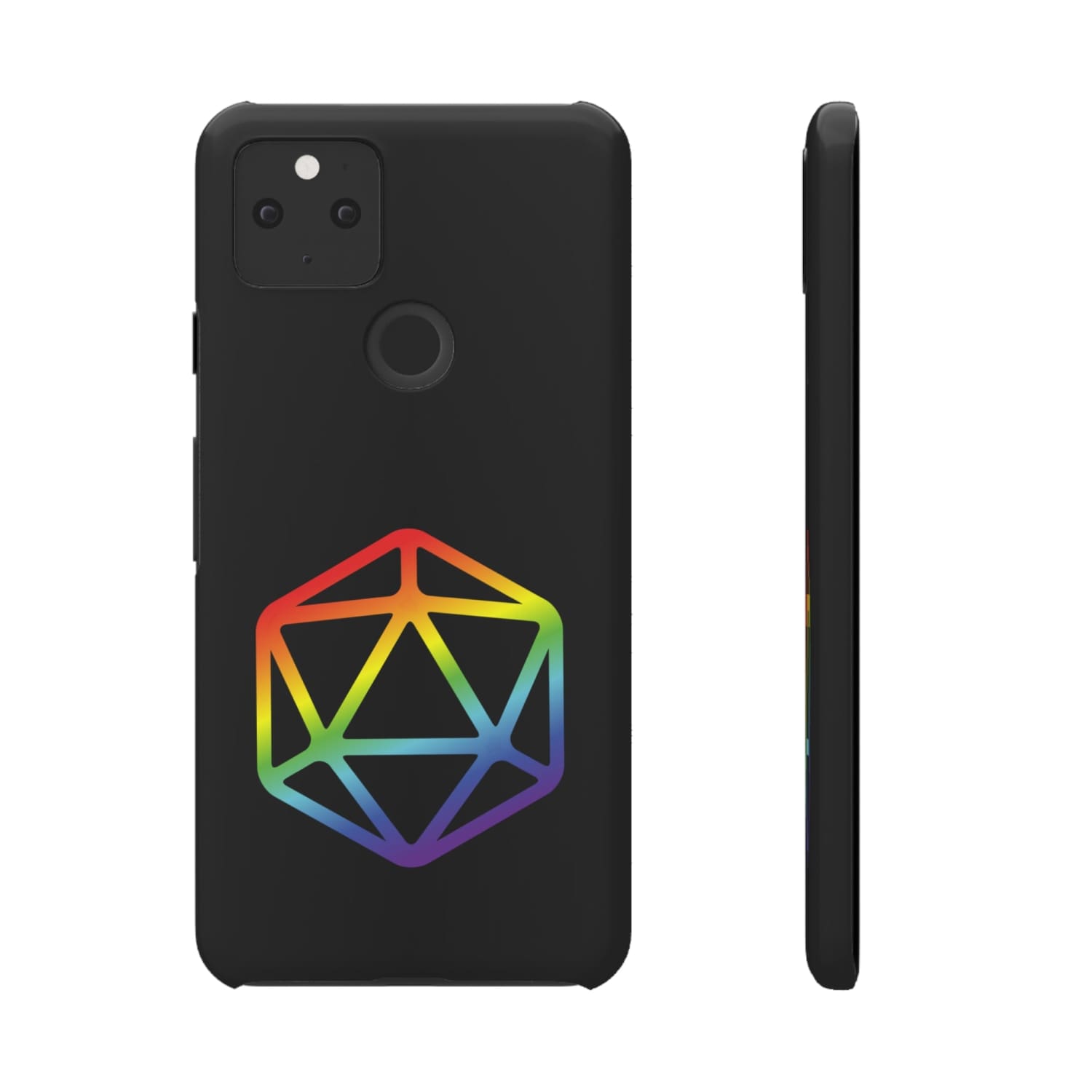 D20 Critical Pride Gay Queer Rainbow Pride PY Snap Phone Case - Google Pixel 5 5G / Glossy - Phone Case