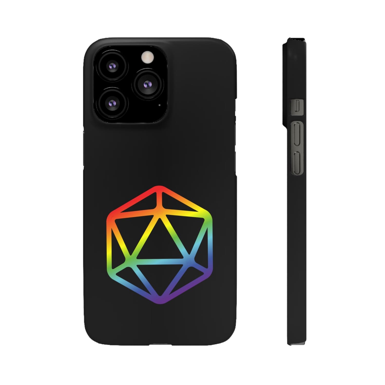 D20 Critical Pride Gay Queer Rainbow Pride PY Snap Phone Case - iPhone 13 Pro / Matte - Phone Case