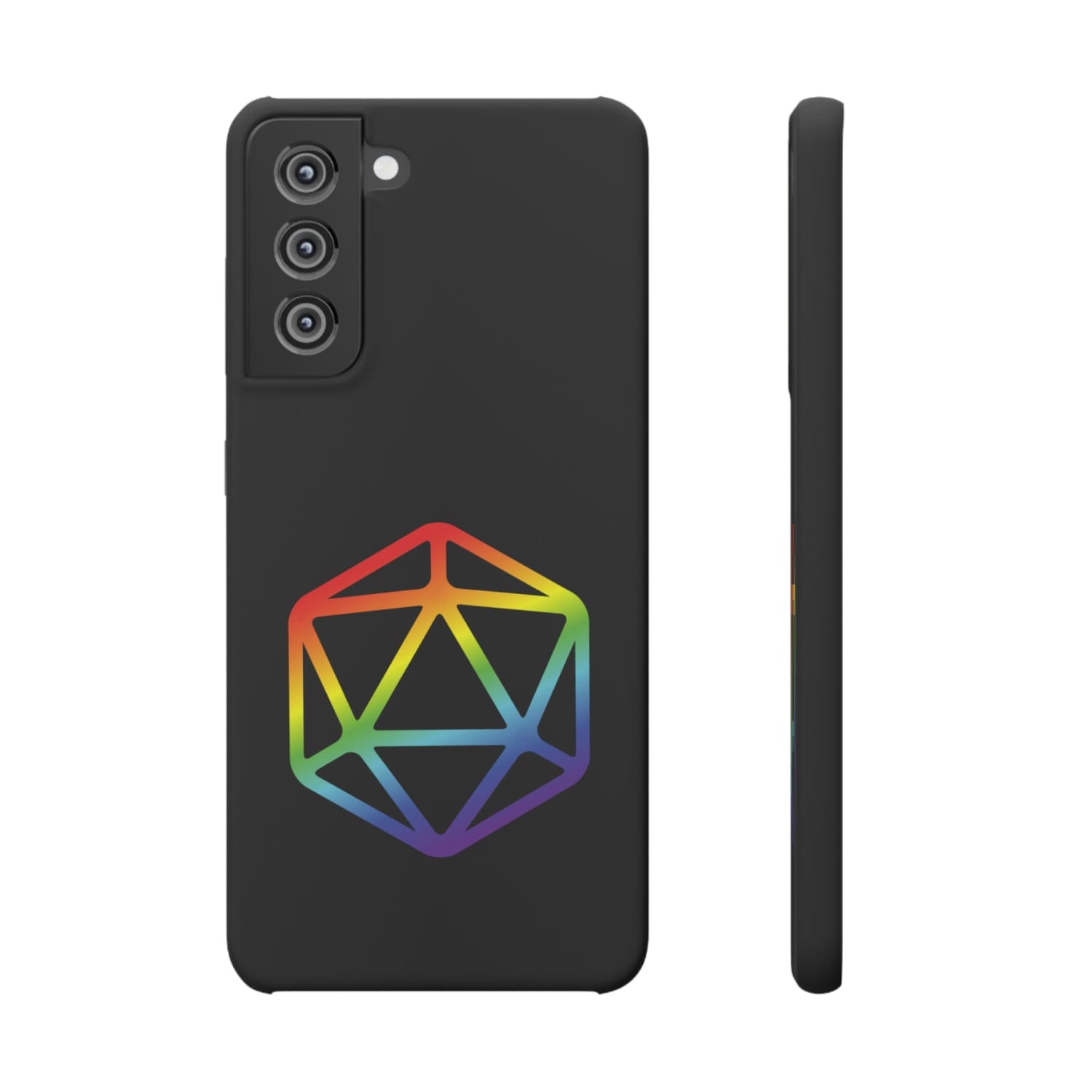 D20 Critical Pride Gay Queer Rainbow Pride PY Snap Phone Case - Samsung Galaxy S21 FE / Matte - Phone Case