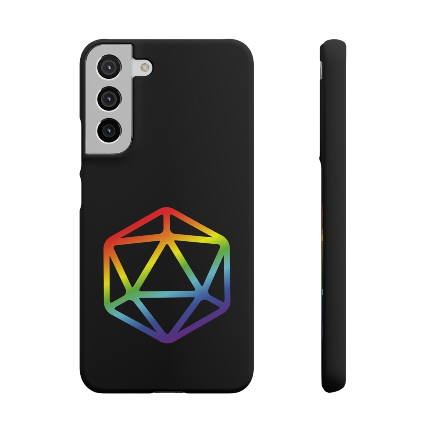 D20 Critical Pride Gay Queer Rainbow Pride PY Snap Phone Case - Samsung Galaxy S22 Plus / Matte - Phone Case