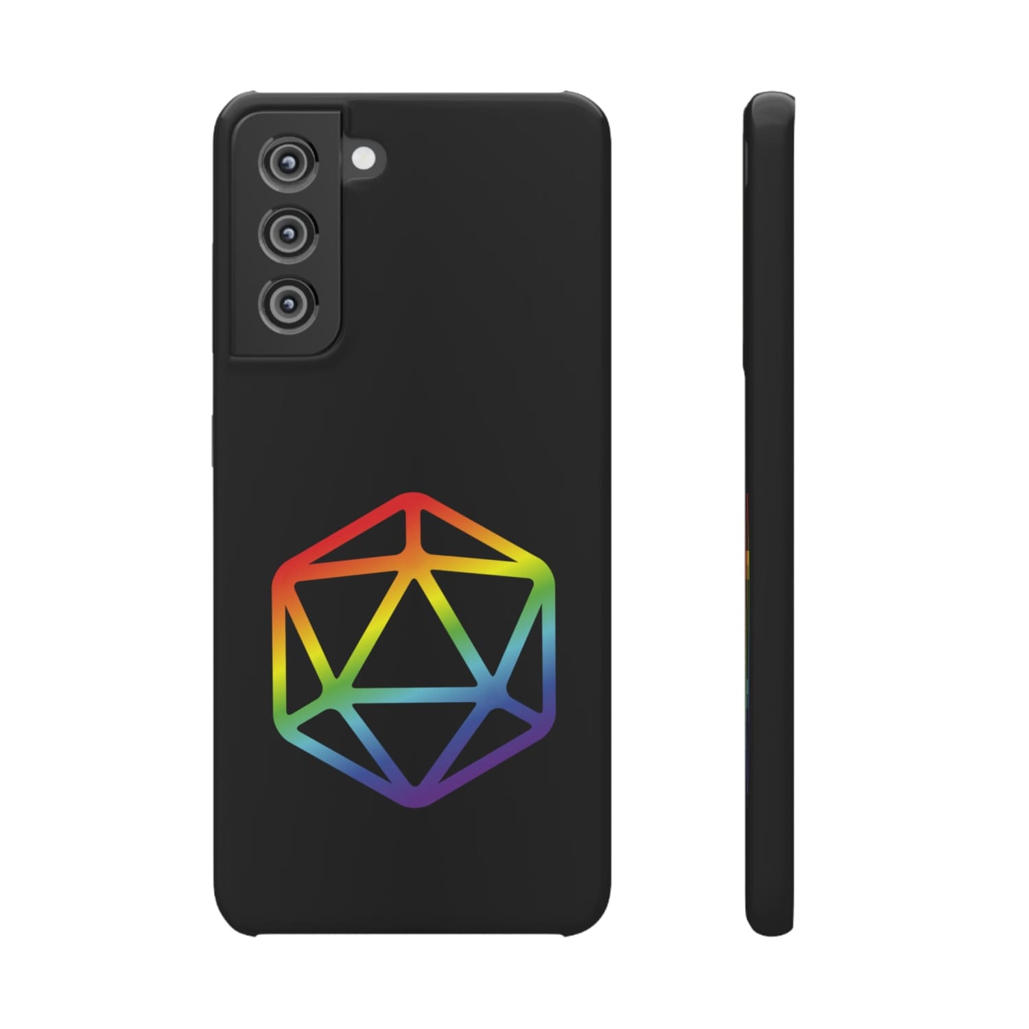 D20 Critical Pride Gay Queer Rainbow Pride PY Snap Phone Case - Samsung Galaxy S21 FE / Glossy - Phone Case