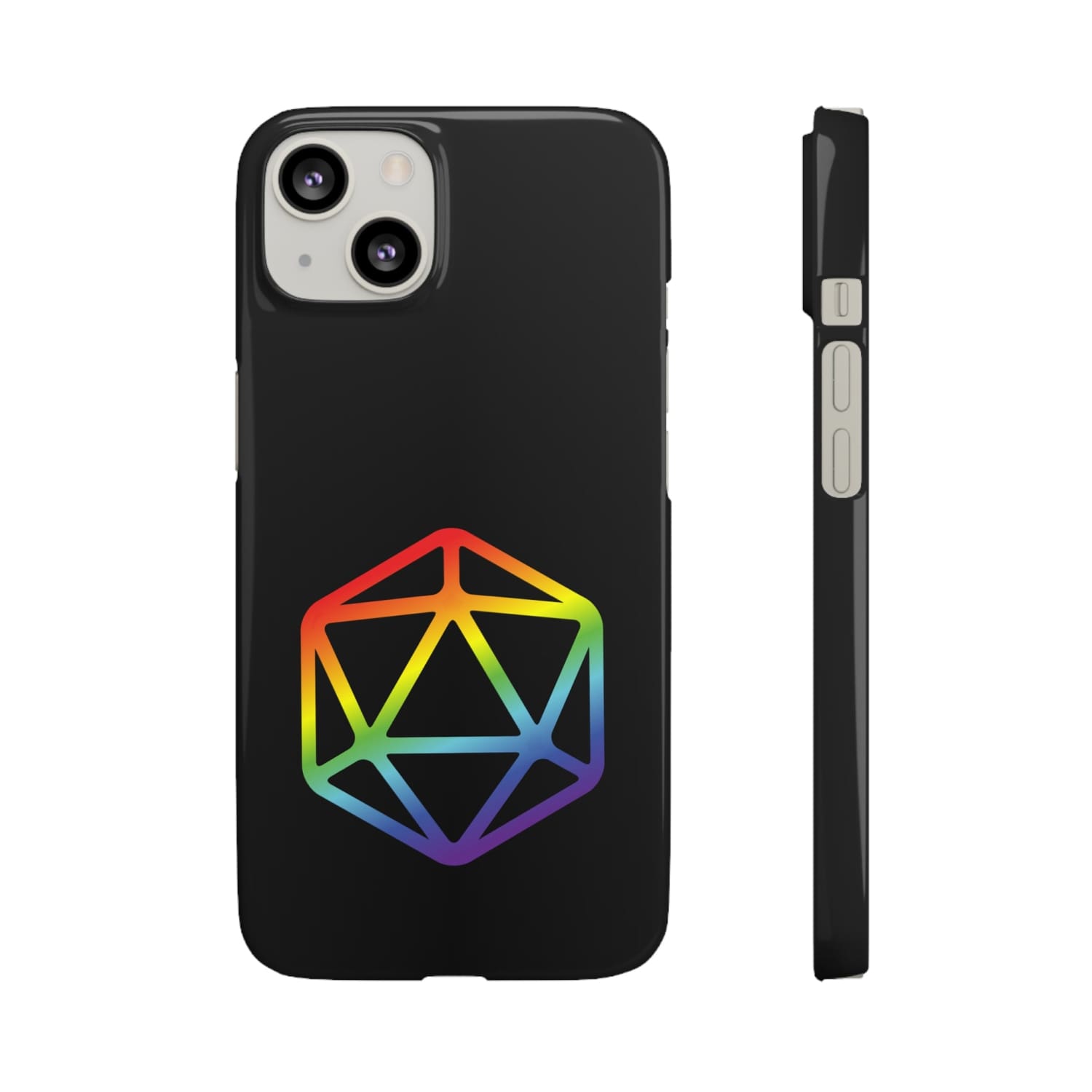 D20 Critical Pride Gay Queer Rainbow Pride PY Snap Phone Case - iPhone 13 / Glossy - Phone Case