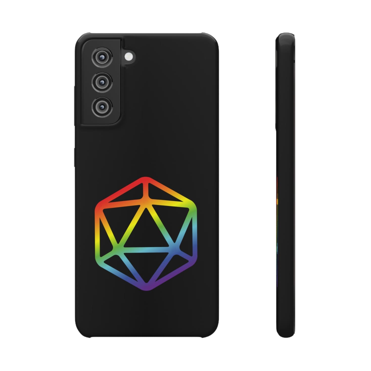 D20 Critical Pride Gay Queer Rainbow Pride PY Snap Phone Case - Samsung Galaxy S21 / Glossy - Phone Case