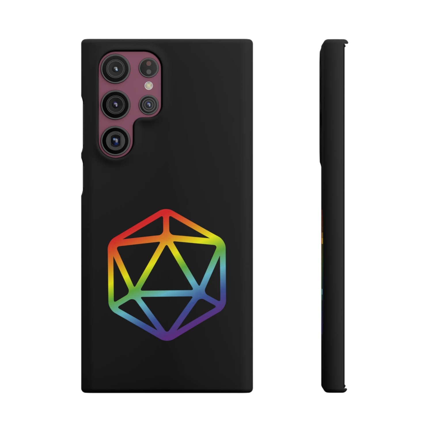 D20 Critical Pride Gay Queer Rainbow Pride PY Snap Phone Case - Samsung Galaxy S22 Ultra / Matte - Phone Case