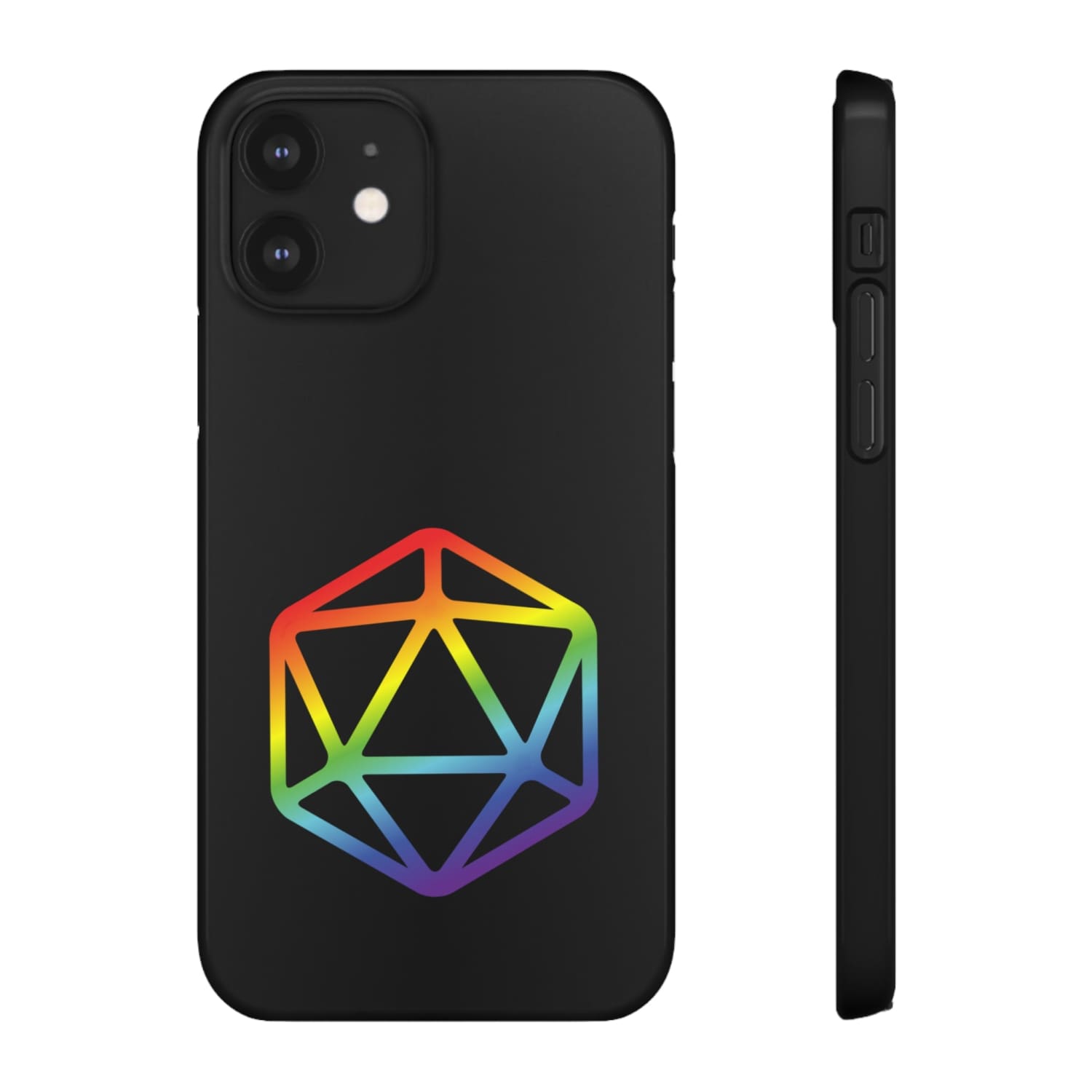 D20 Critical Pride Gay Queer Rainbow Pride PY Snap Phone Case - iPhone 12 / Glossy - Phone Case