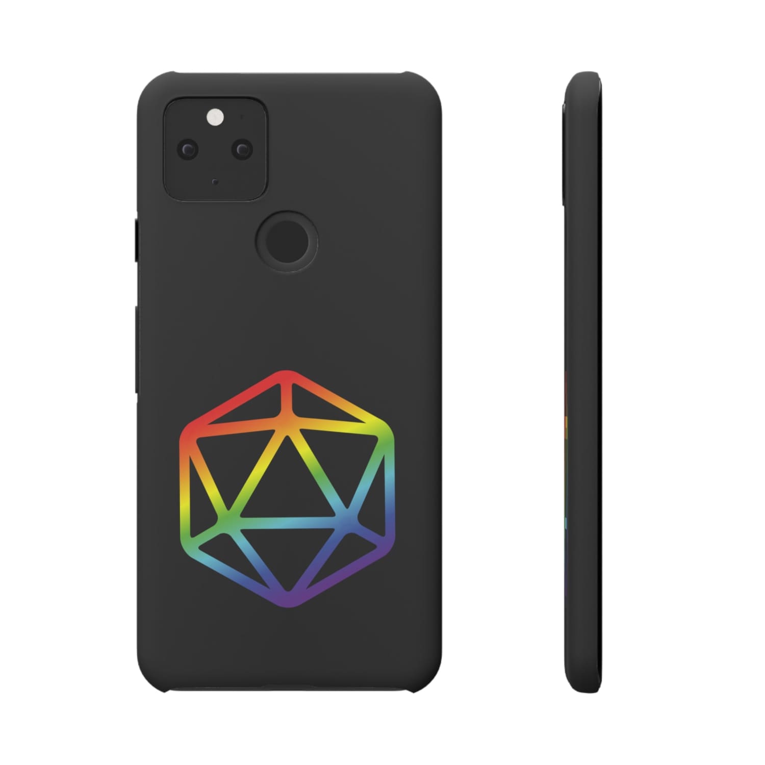 D20 Critical Pride Gay Queer Rainbow Pride PY Snap Phone Case - Google Pixel 5 5G / Matte - Phone Case