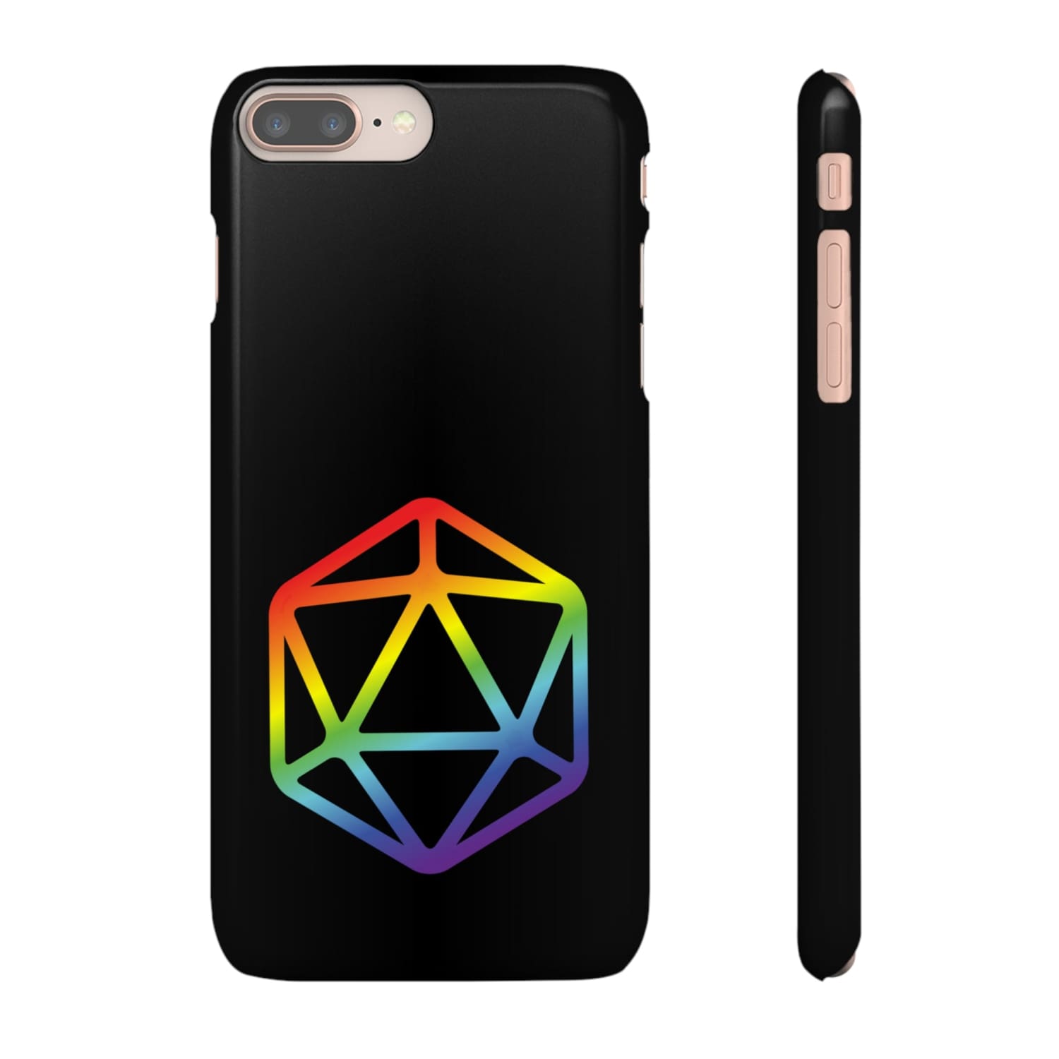 D20 Critical Pride Gay Queer Rainbow Pride PY Snap Phone Case - iPhone 8 Plus / Glossy - Phone Case