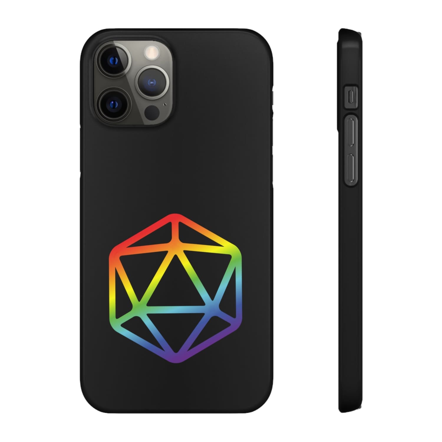 D20 Critical Pride Gay Queer Rainbow Pride PY Snap Phone Case - iPhone 12 Pro / Glossy - Phone Case