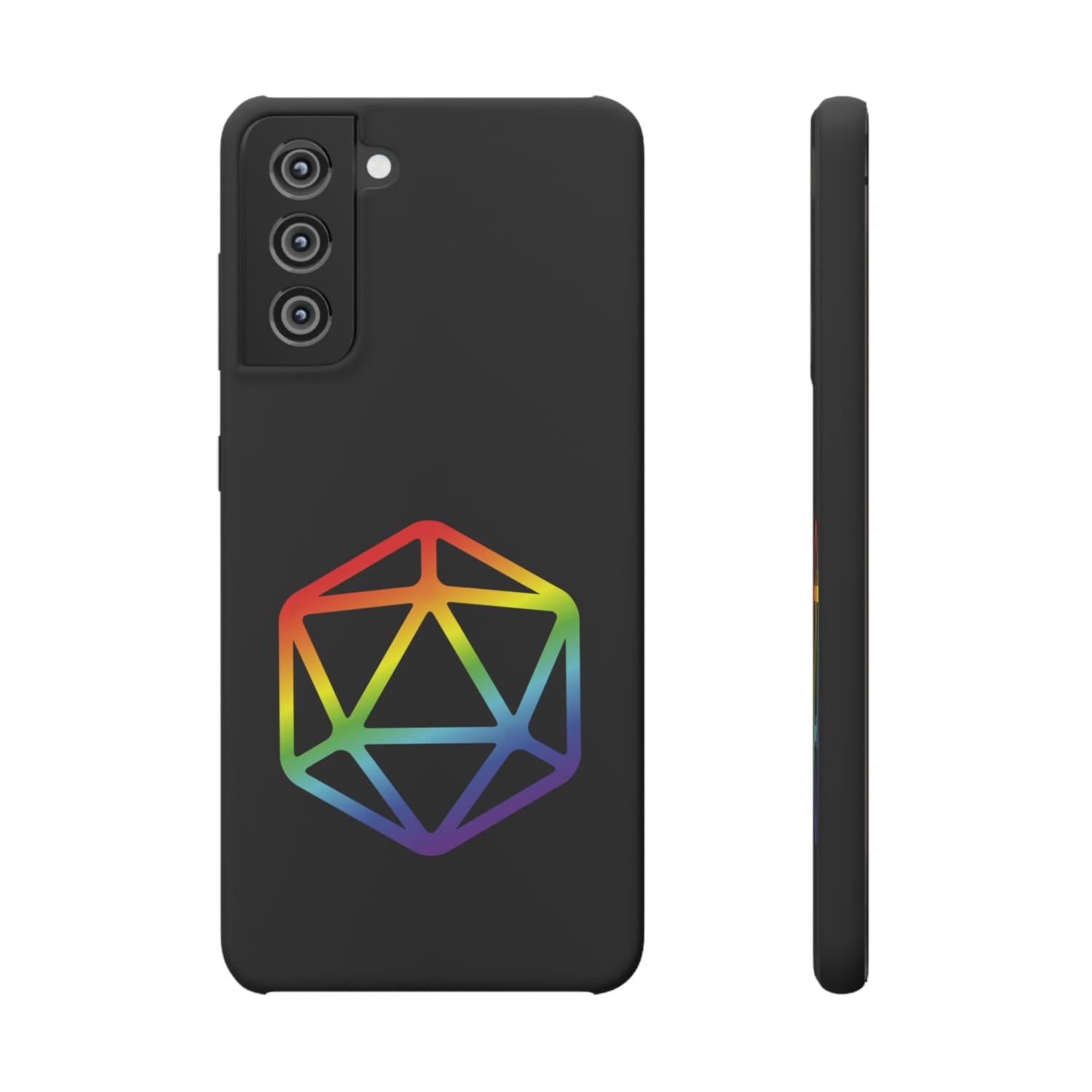 D20 Critical Pride Gay Queer Rainbow Pride PY Snap Phone Case - Samsung Galaxy S21 / Matte - Phone Case