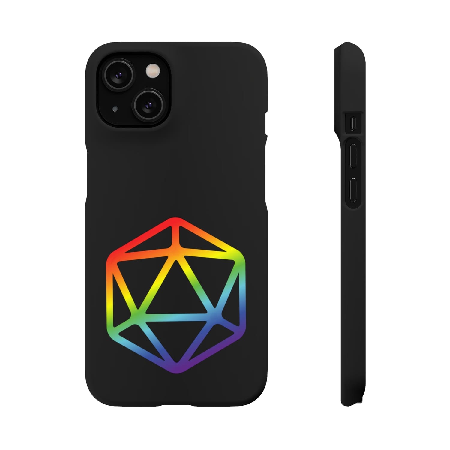 D20 Critical Pride Gay Queer Rainbow Pride PY Snap Phone Case - iPhone 14 / Matte - Phone Case