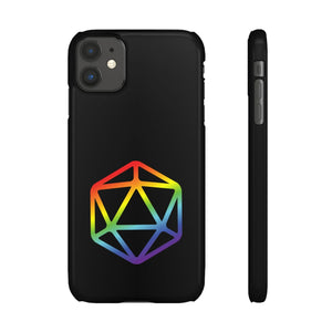 D20 Critical Pride Gay Queer Rainbow Pride PY Snap Phone Case - iPhone 11 / Glossy - Phone Case
