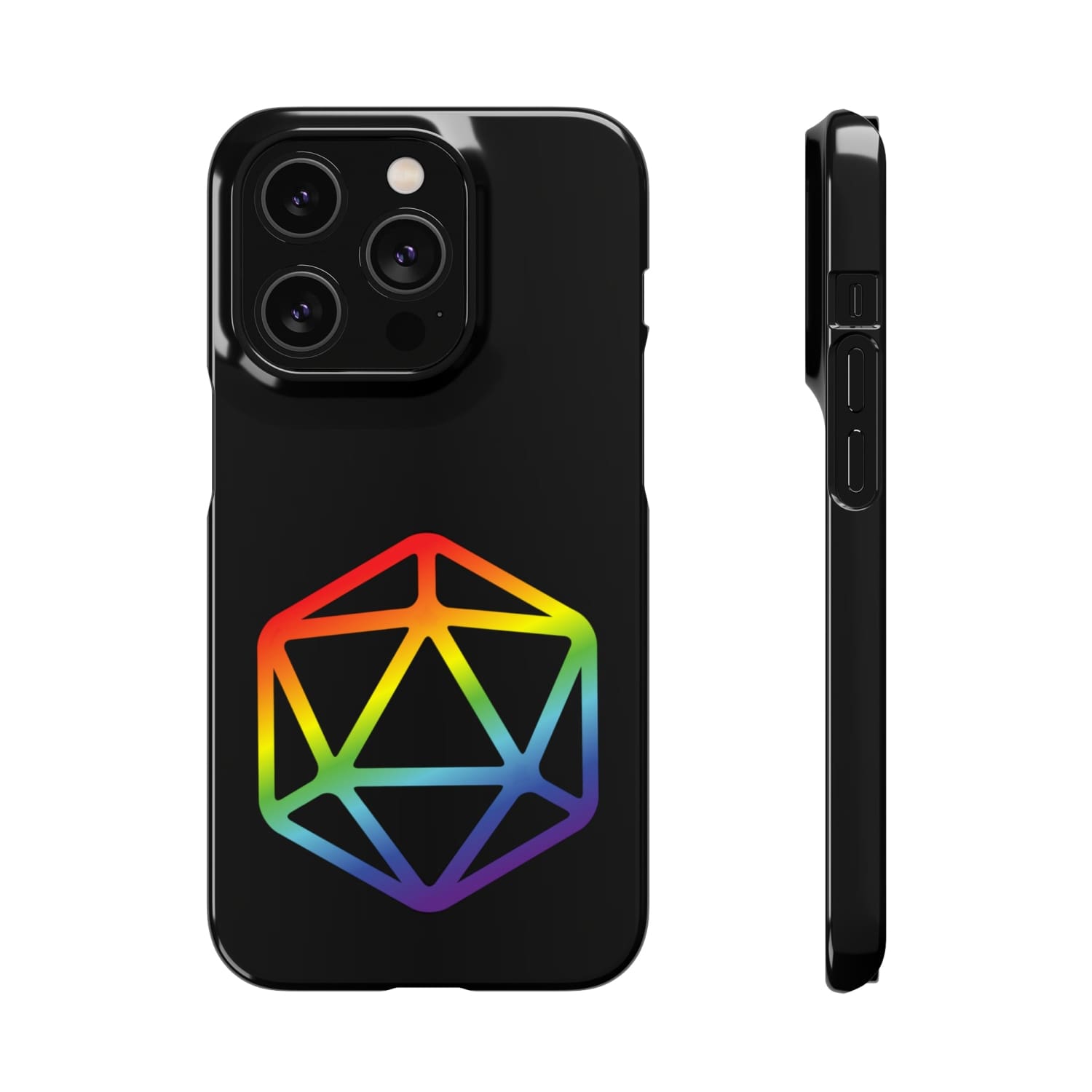 D20 Critical Pride Gay Queer Rainbow Pride PY Snap Phone Case - iPhone 14 Pro / Glossy - Phone Case