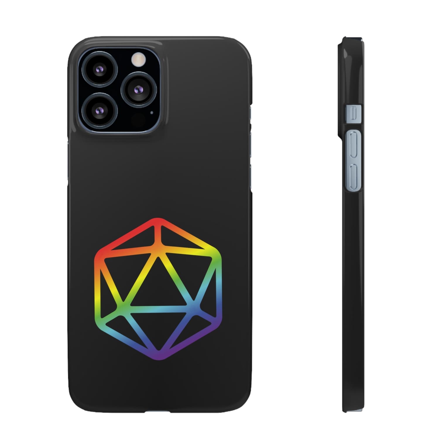 D20 Critical Pride Gay Queer Rainbow Pride PY Snap Phone Case - iPhone 13 Pro Max / Glossy - Phone Case