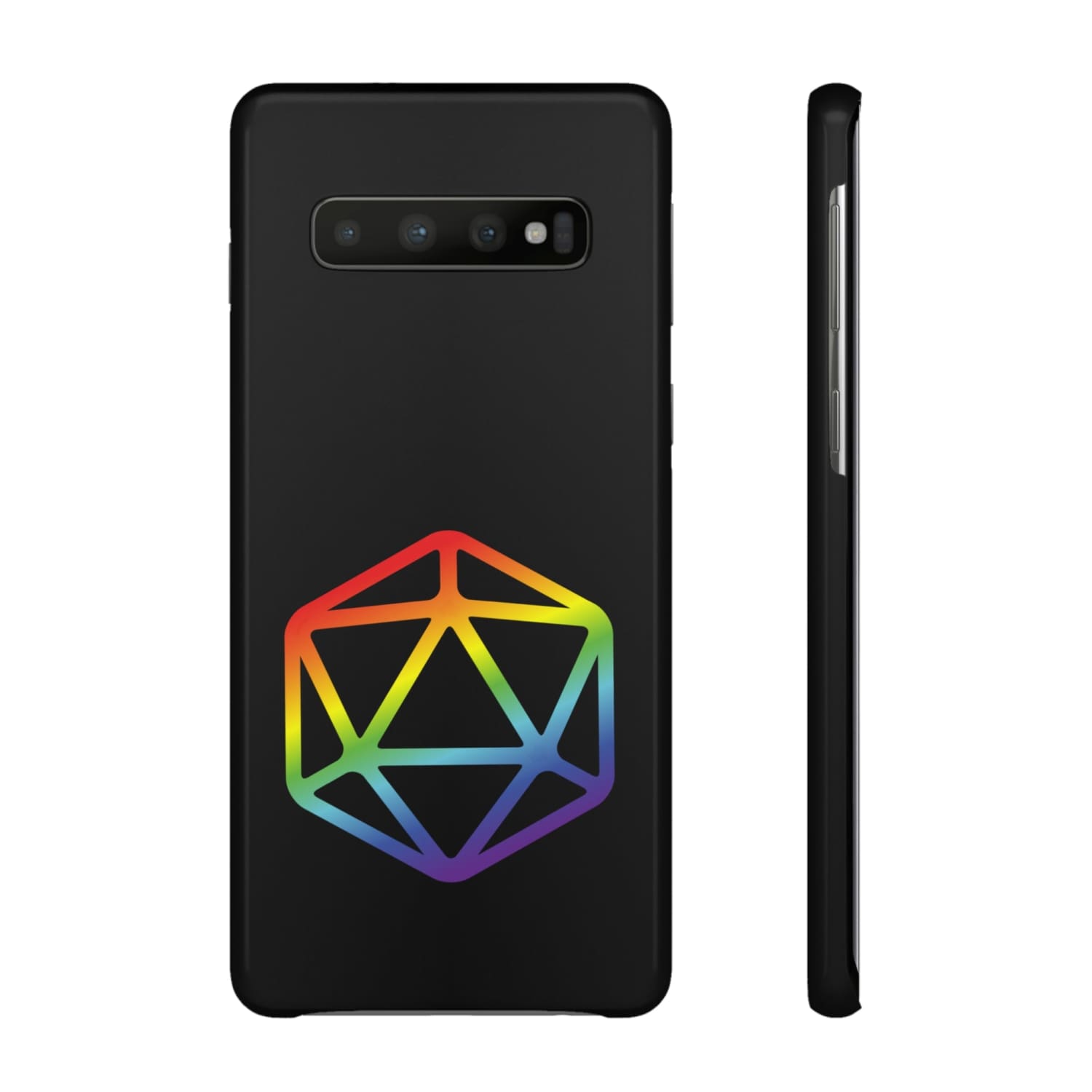 D20 Critical Pride Gay Queer Rainbow Pride PY Snap Phone Case - Samsung Galaxy S10 / Glossy - Phone Case