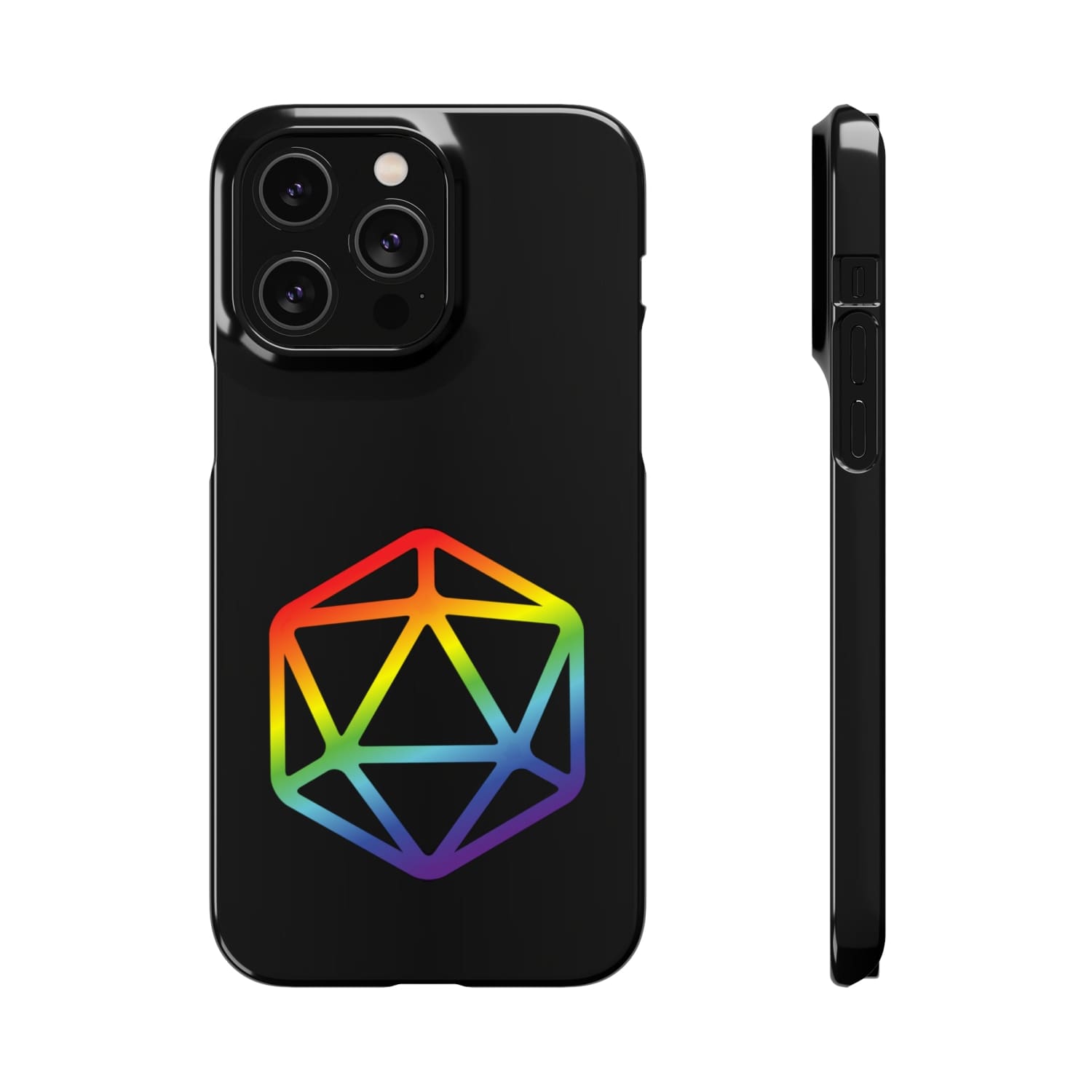 D20 Critical Pride Gay Queer Rainbow Pride PY Snap Phone Case - iPhone 14 Pro Max / Glossy - Phone Case