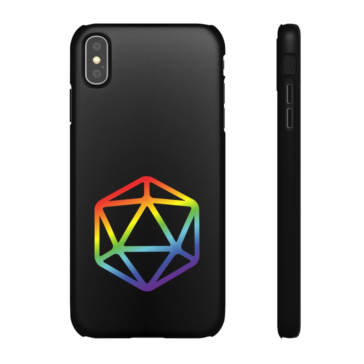 D20 Critical Pride Gay Queer Rainbow Pride PY Snap Phone Case - iPhone XS MAX / Matte - Phone Case