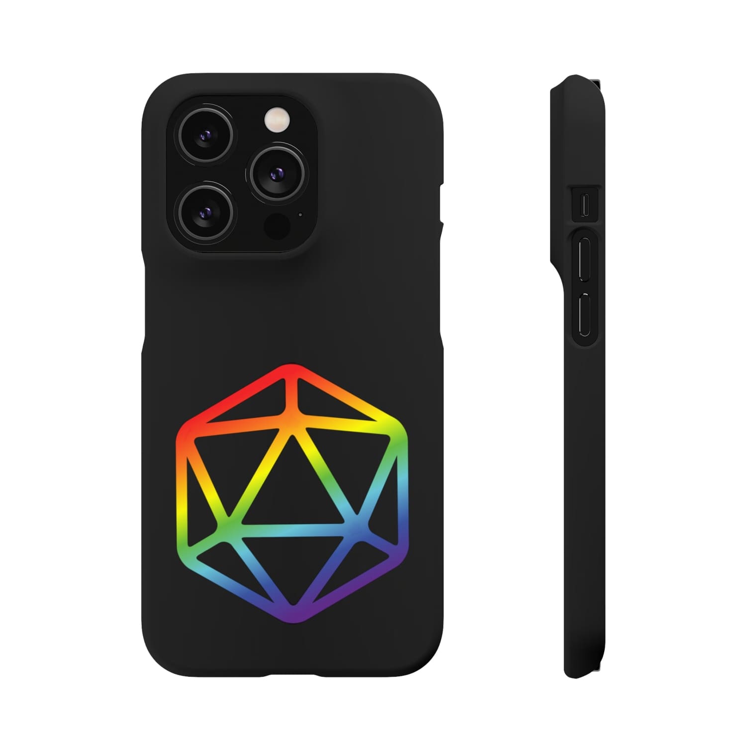 D20 Critical Pride Gay Queer Rainbow Pride PY Snap Phone Case - iPhone 14 Pro / Matte - Phone Case