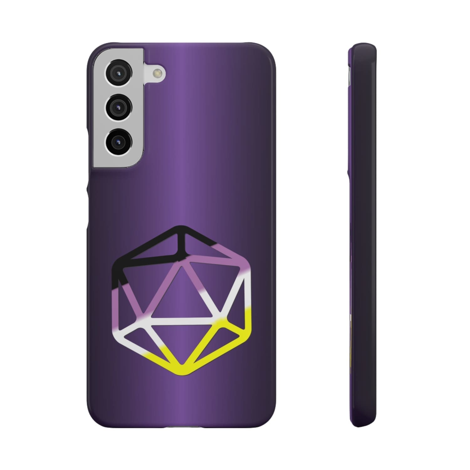 D20 Critical Pride Non-Binary Pride PY Snap Phone Case - Samsung Galaxy S22 Plus / Glossy - Phone Case