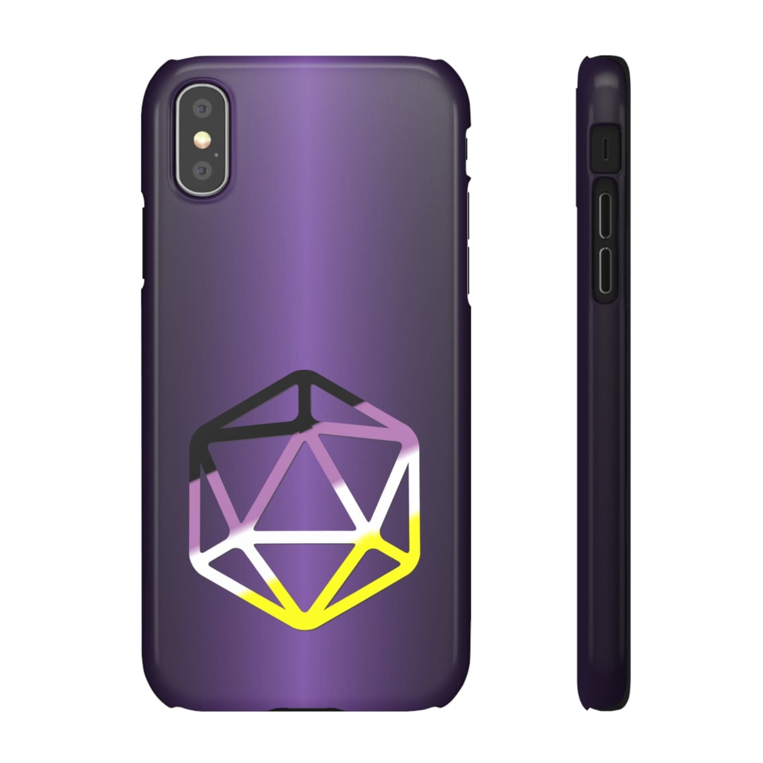 D20 Critical Pride Non-Binary Pride PY Snap Phone Case - iPhone XS / Glossy - Phone Case