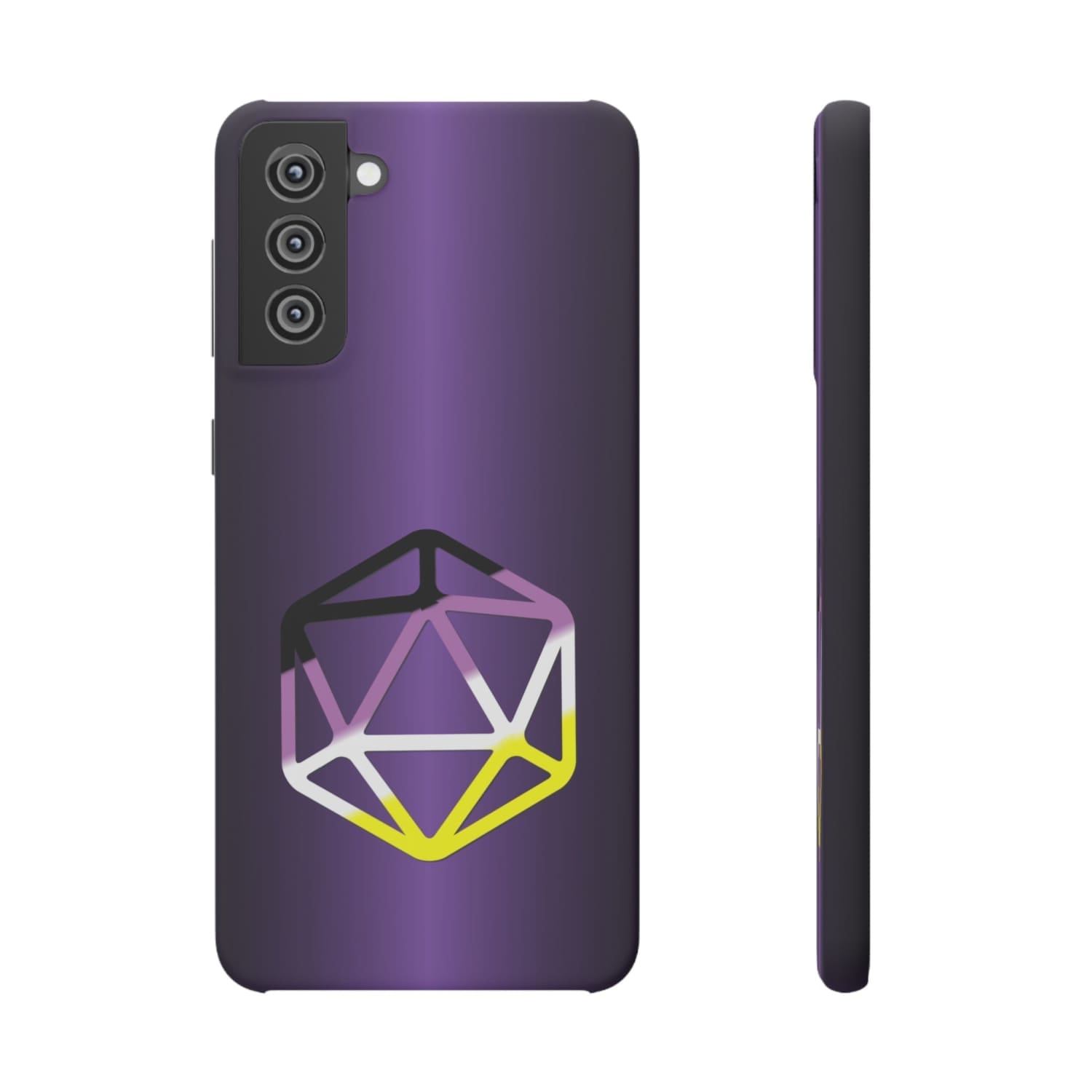 D20 Critical Pride Non-Binary Pride PY Snap Phone Case - Samsung Galaxy S21 Plus / Matte - Phone Case