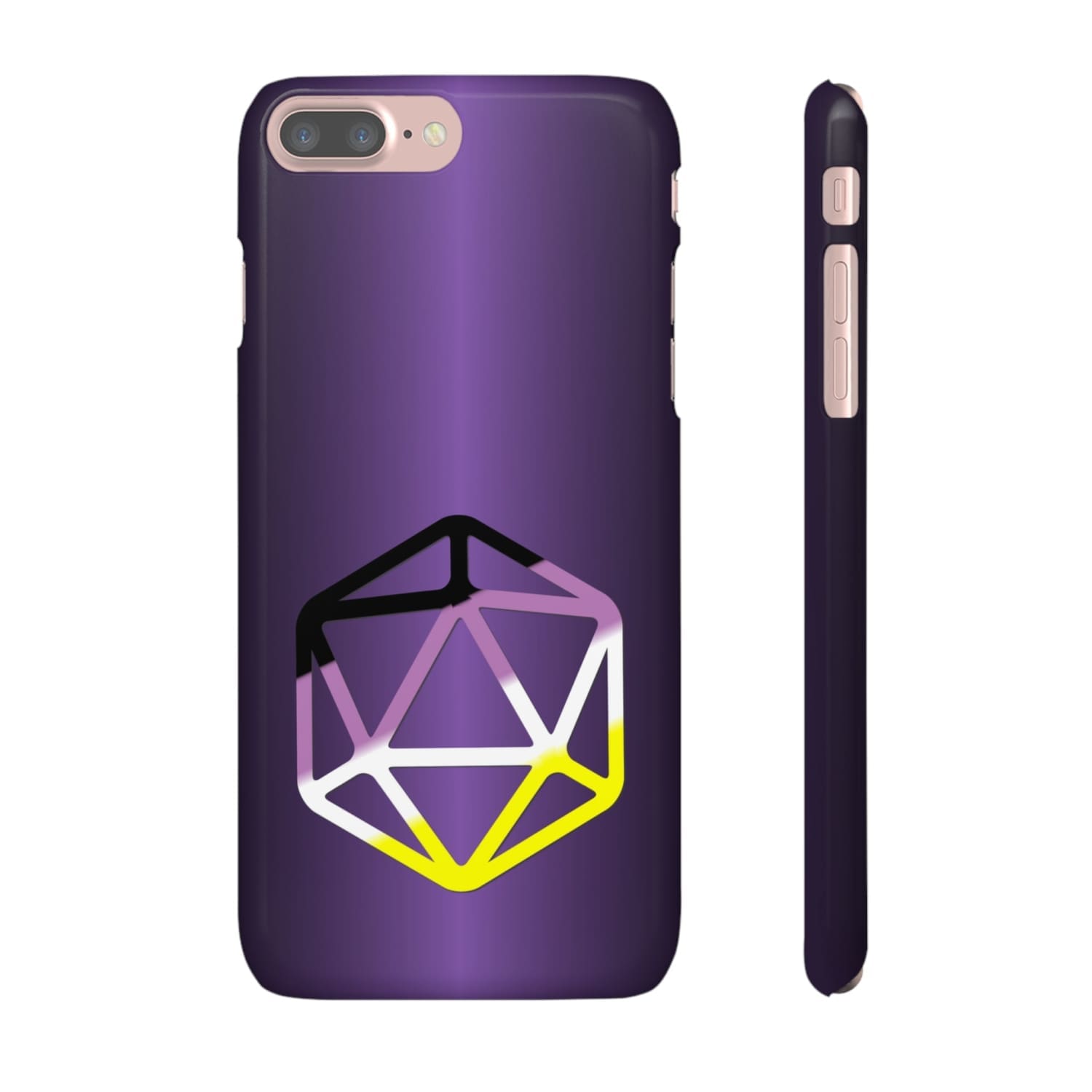 D20 Critical Pride Non-Binary Pride PY Snap Phone Case - iPhone 7 Plus / Glossy - Phone Case