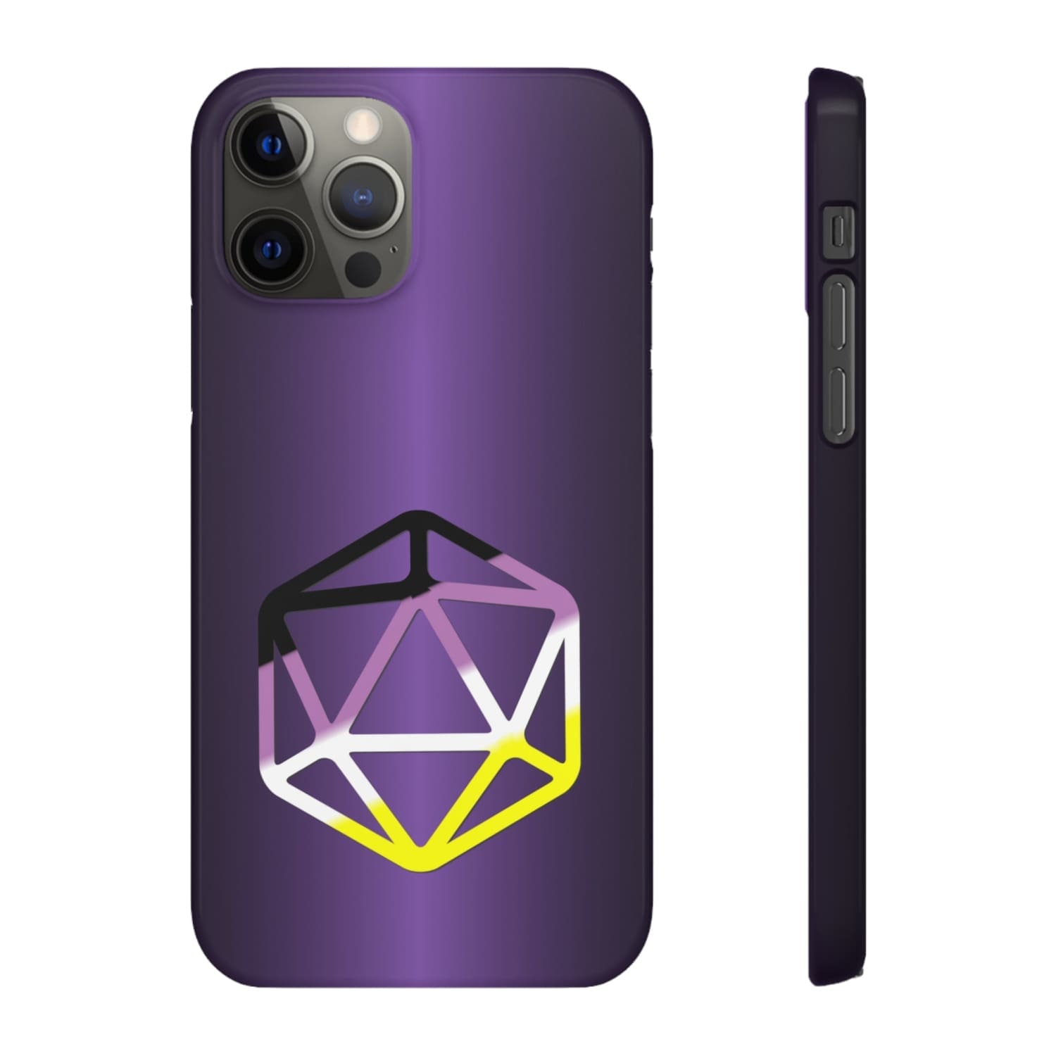 D20 Critical Pride Non-Binary Pride PY Snap Phone Case - iPhone 12 Pro / Glossy - Phone Case