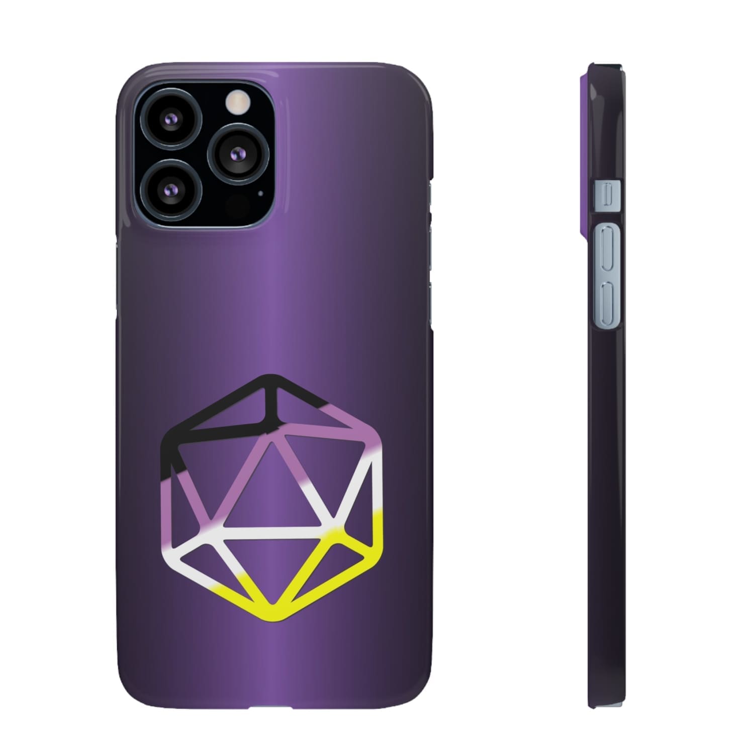 D20 Critical Pride Non-Binary Pride PY Snap Phone Case - iPhone 13 Pro Max / Glossy - Phone Case