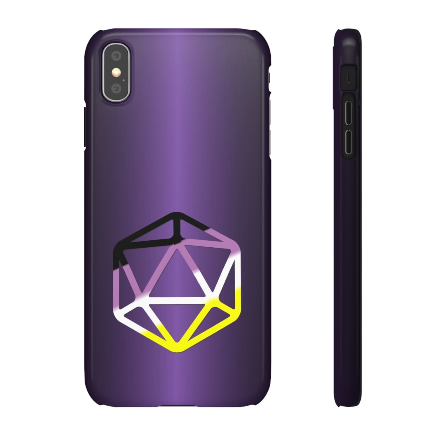 D20 Critical Pride Non-Binary Pride PY Snap Phone Case - iPhone XS MAX / Glossy - Phone Case