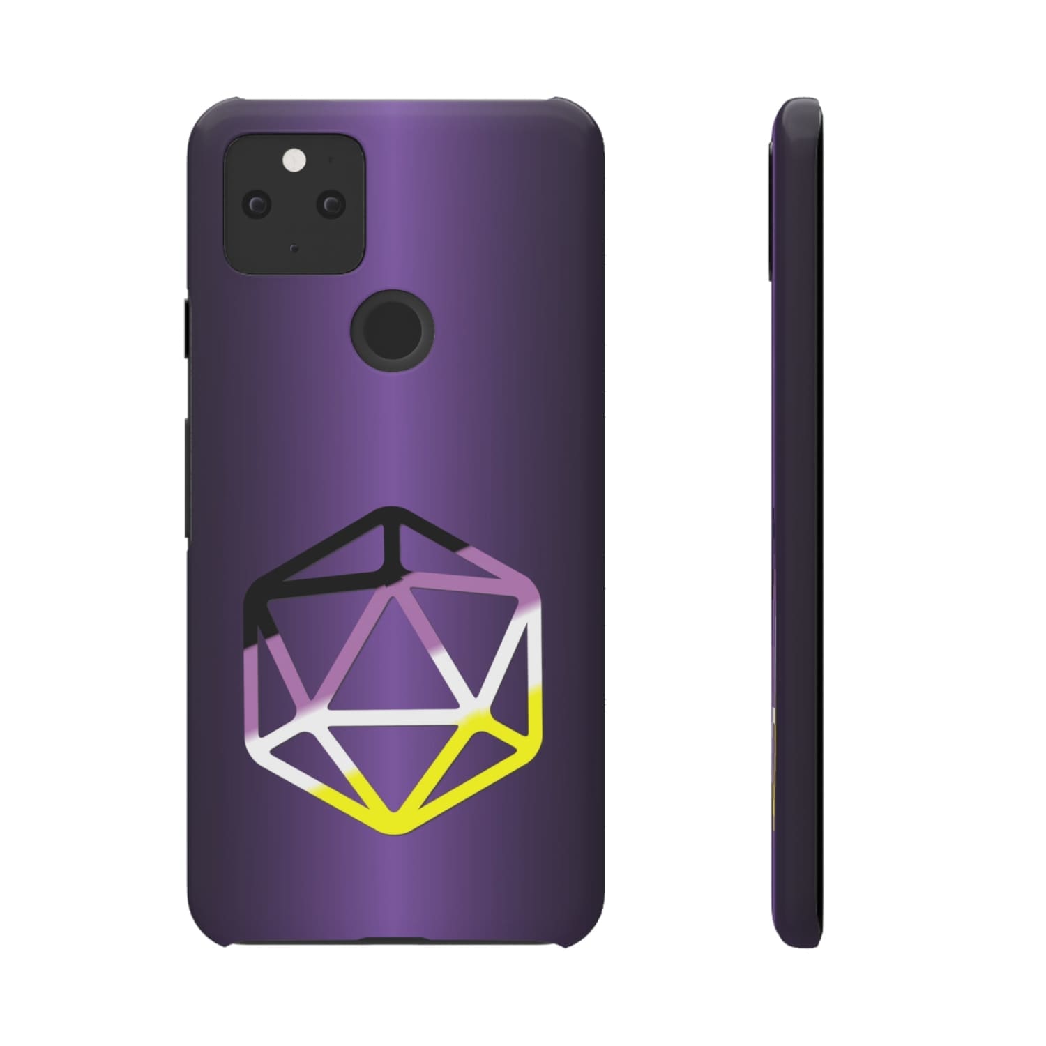 D20 Critical Pride Non-Binary Pride PY Snap Phone Case - Google Pixel 5 5G / Glossy - Phone Case