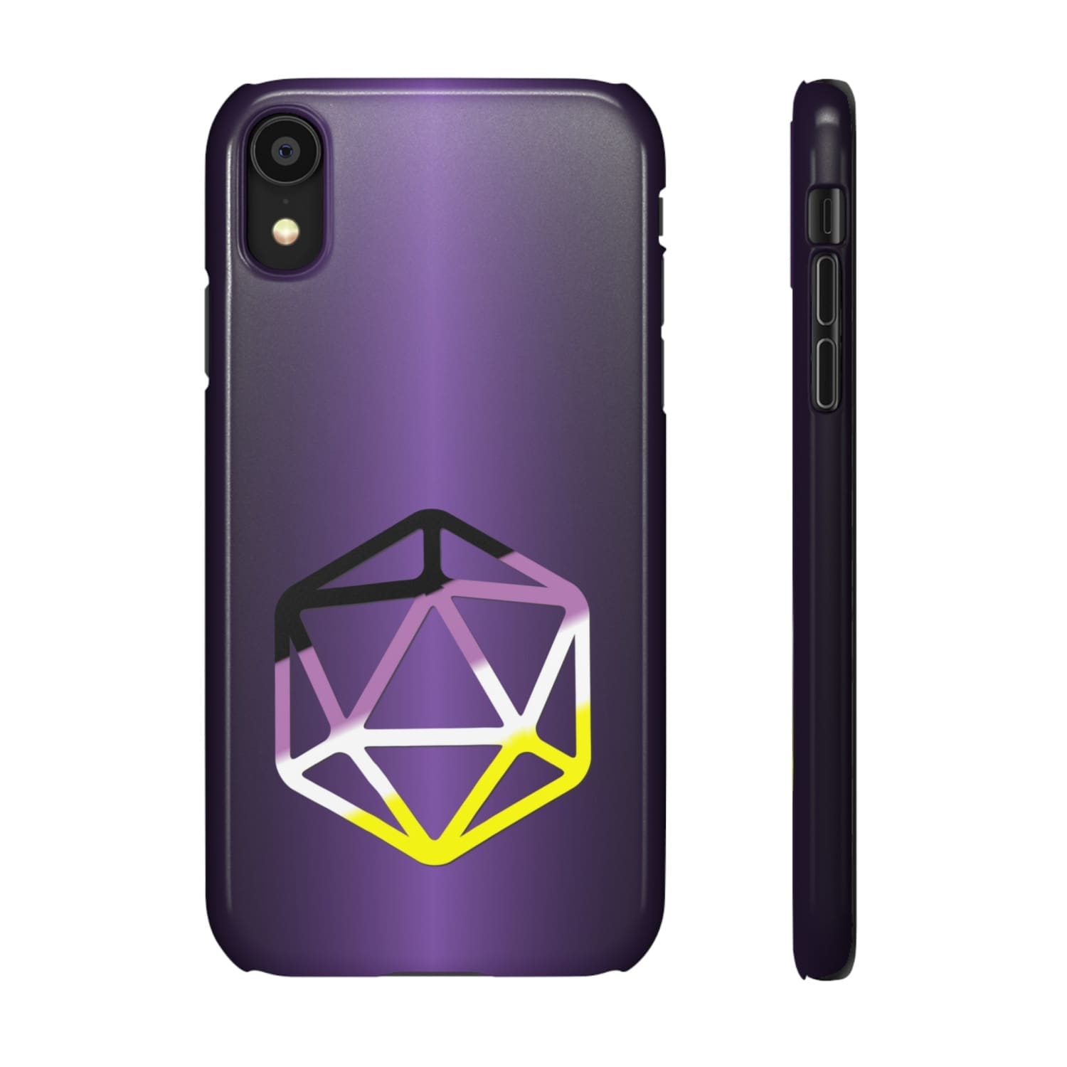 D20 Critical Pride Non-Binary Pride PY Snap Phone Case - iPhone XR / Glossy - Phone Case