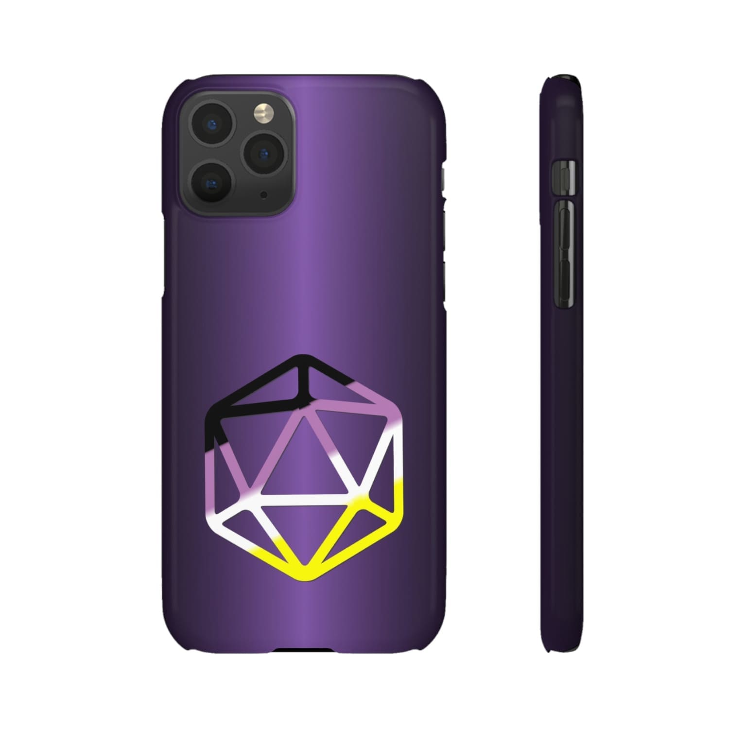 D20 Critical Pride Non-Binary Pride PY Snap Phone Case - iPhone 11 Pro / Glossy - Phone Case