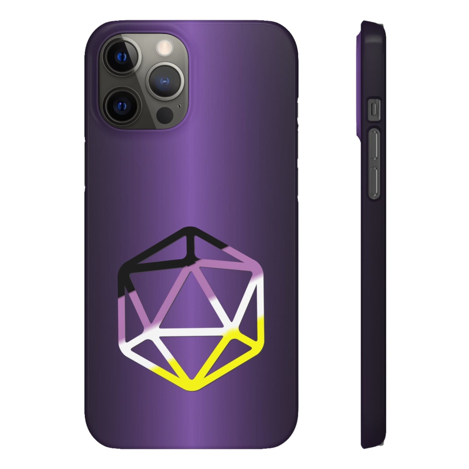 D20 Critical Pride Non-Binary Pride PY Snap Phone Case - iPhone 12 Pro Max / Glossy - Phone Case