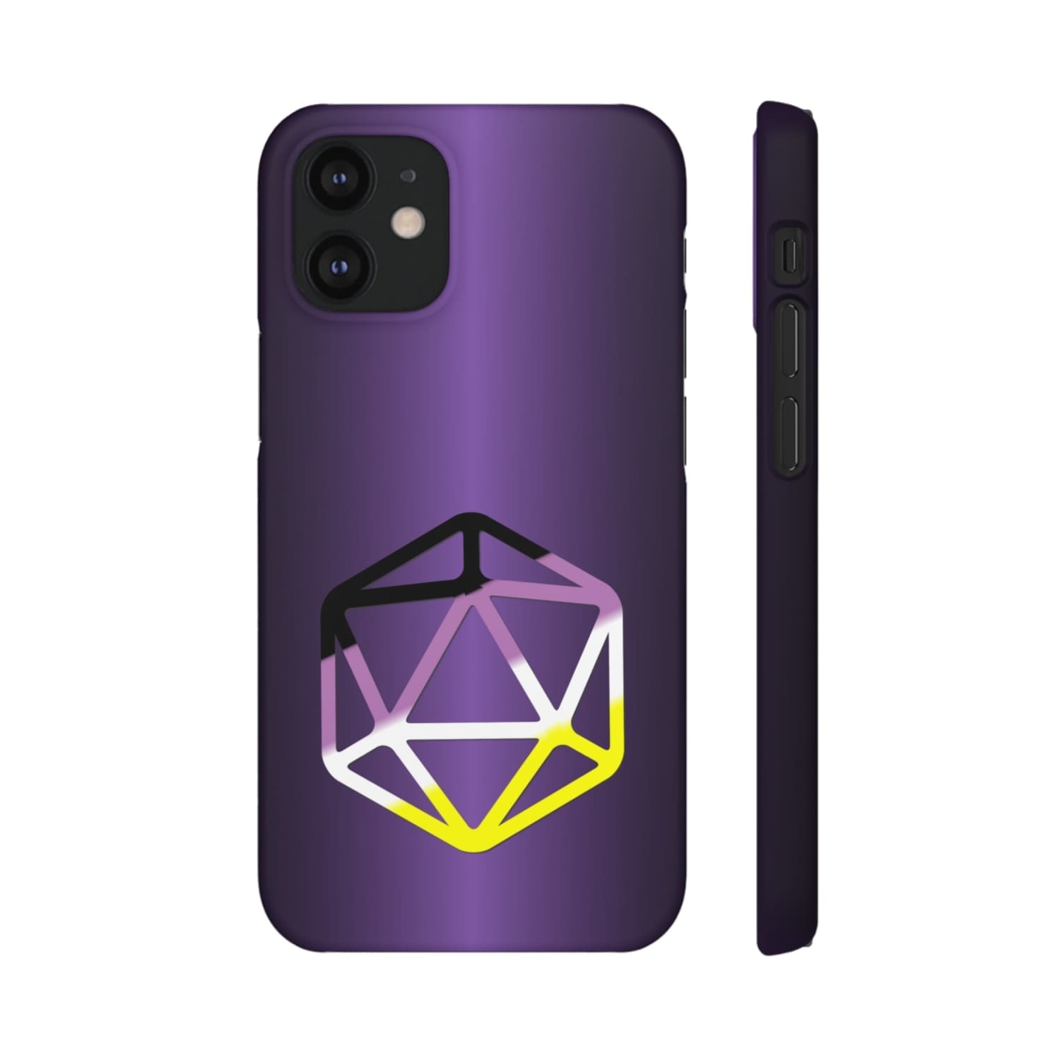 D20 Critical Pride Non-Binary Pride PY Snap Phone Case - iPhone 12 Mini / Matte - Phone Case