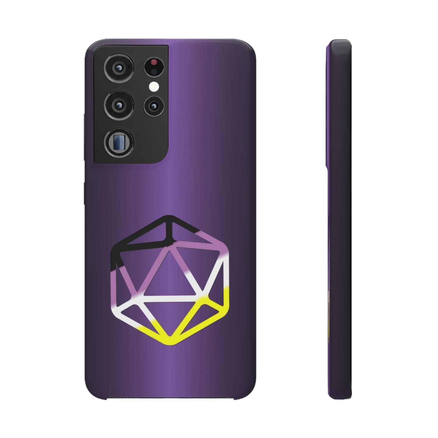 D20 Critical Pride Non-Binary Pride PY Snap Phone Case - Samsung Galaxy S21 Ultra / Glossy - Phone Case