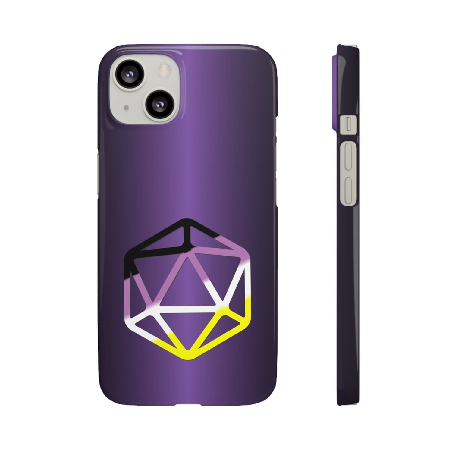 D20 Critical Pride Non-Binary Pride PY Snap Phone Case - iPhone 13 / Glossy - Phone Case