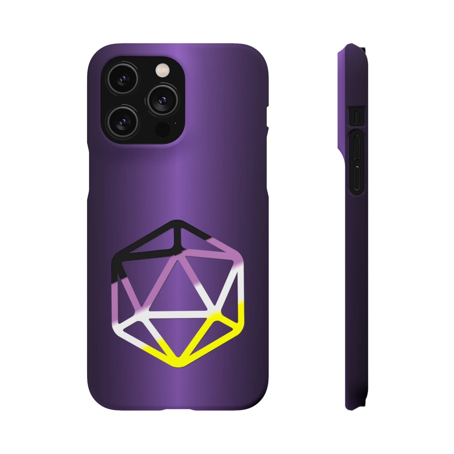 D20 Critical Pride Non-Binary Pride PY Snap Phone Case - iPhone 14 Pro Max / Matte - Phone Case