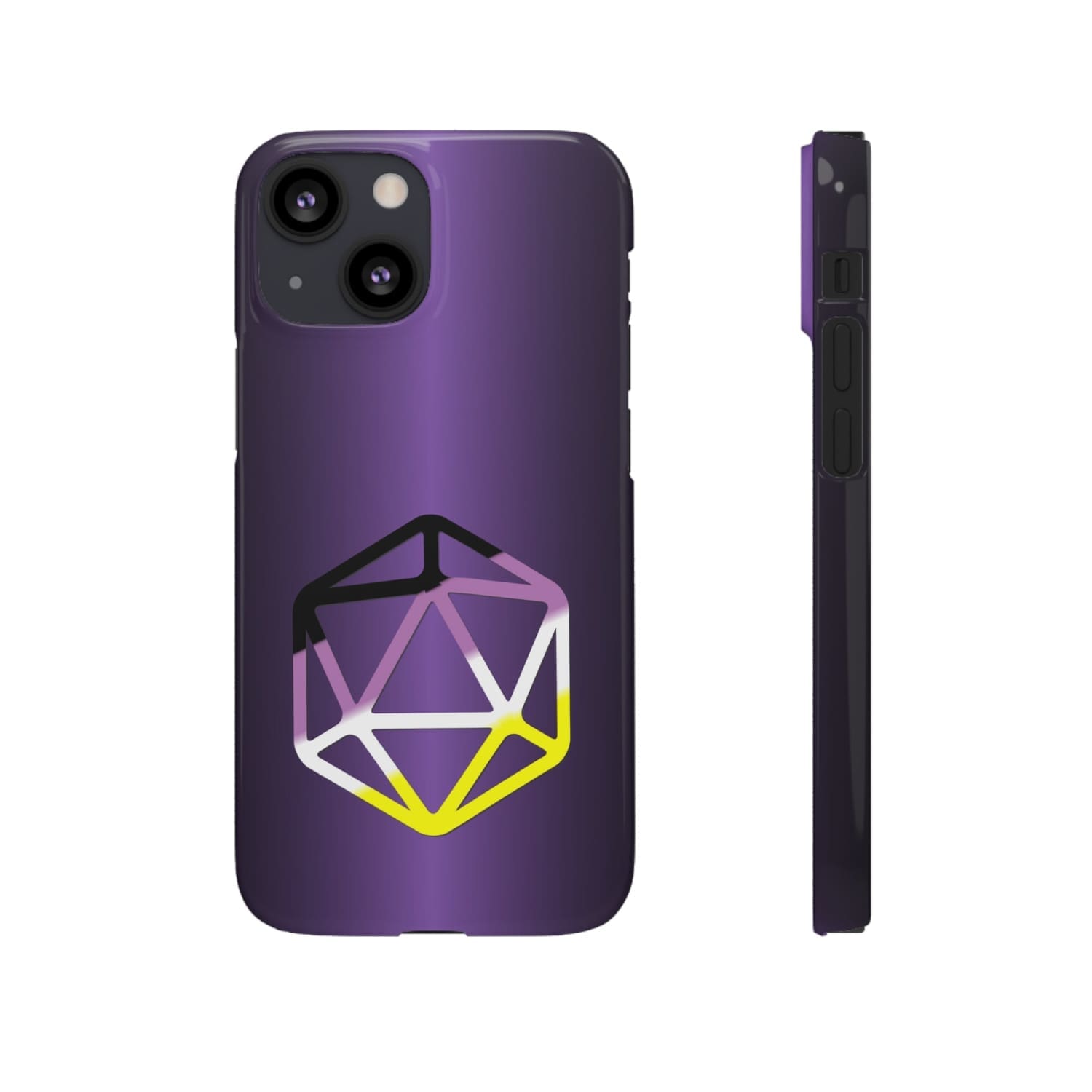 D20 Critical Pride Non-Binary Pride PY Snap Phone Case - iPhone 13 Mini / Glossy - Phone Case