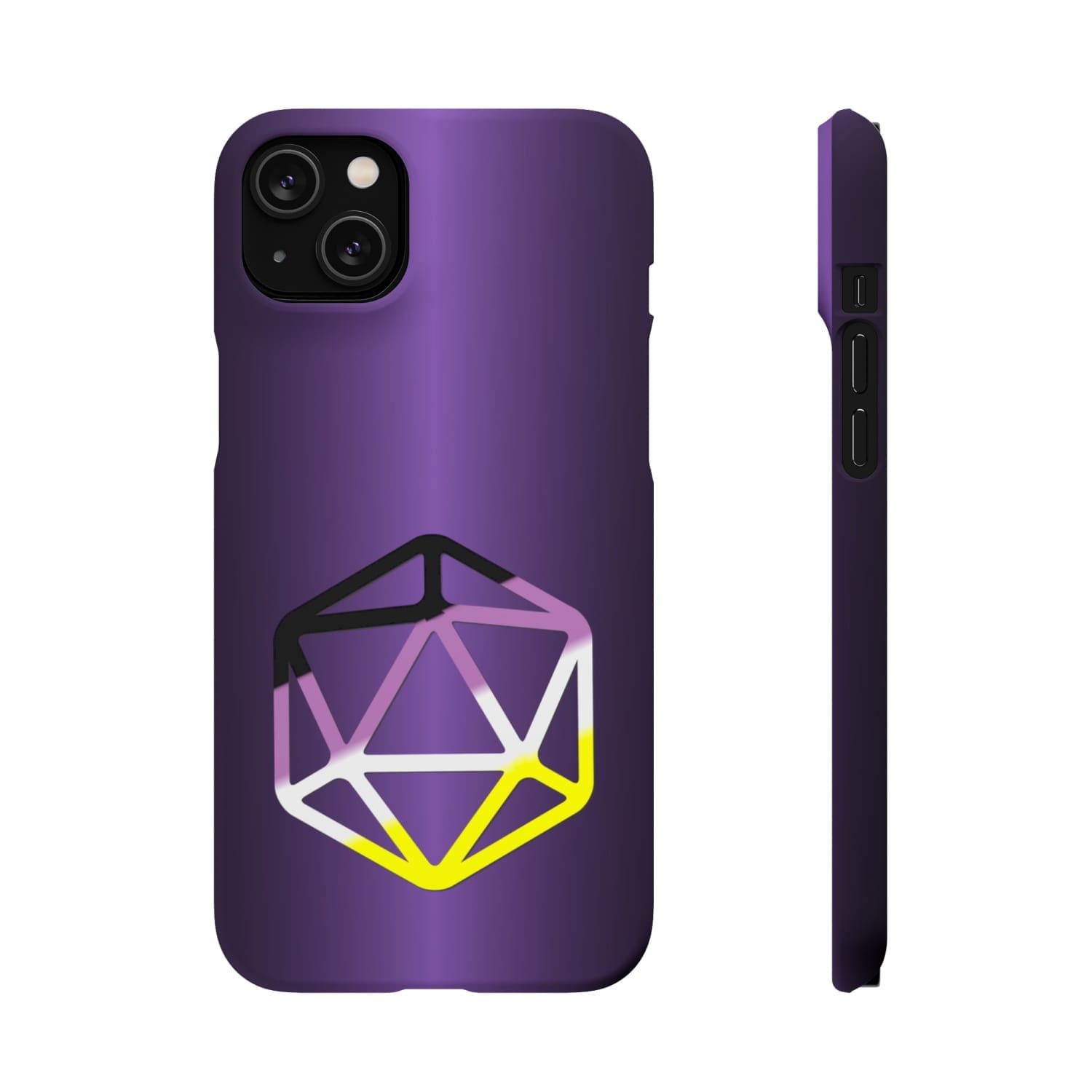 D20 Critical Pride Non-Binary Pride PY Snap Phone Case - iPhone 14 Plus / Matte - Phone Case