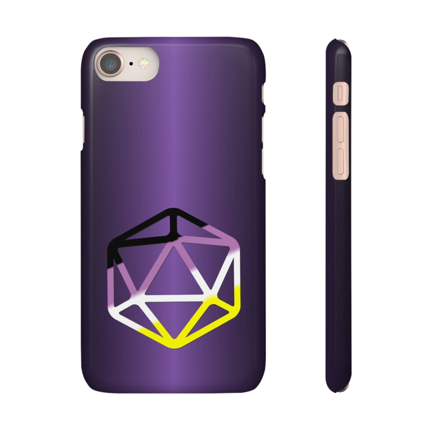 D20 Critical Pride Non-Binary Pride PY Snap Phone Case - iPhone 8 / Glossy - Phone Case