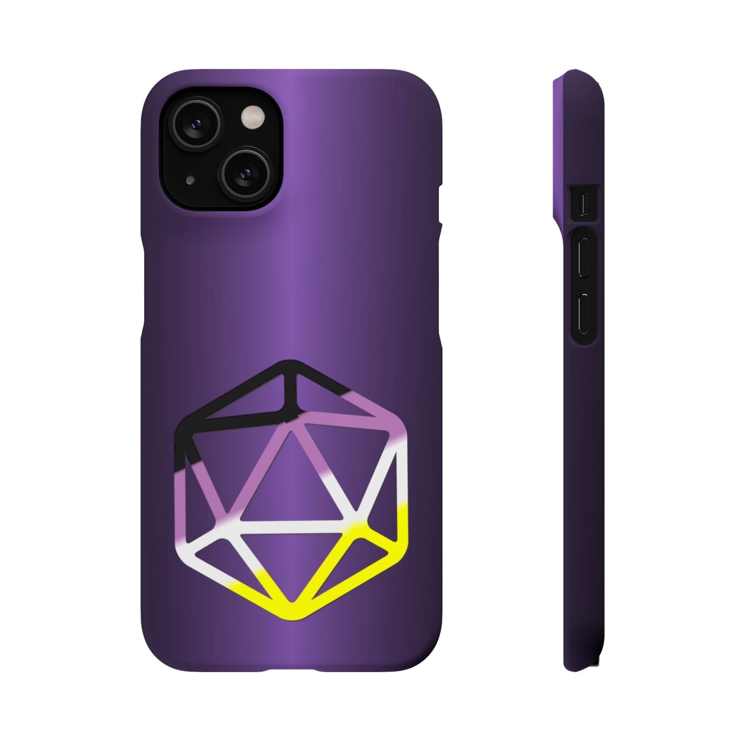 D20 Critical Pride Non-Binary Pride PY Snap Phone Case - iPhone 14 / Matte - Phone Case