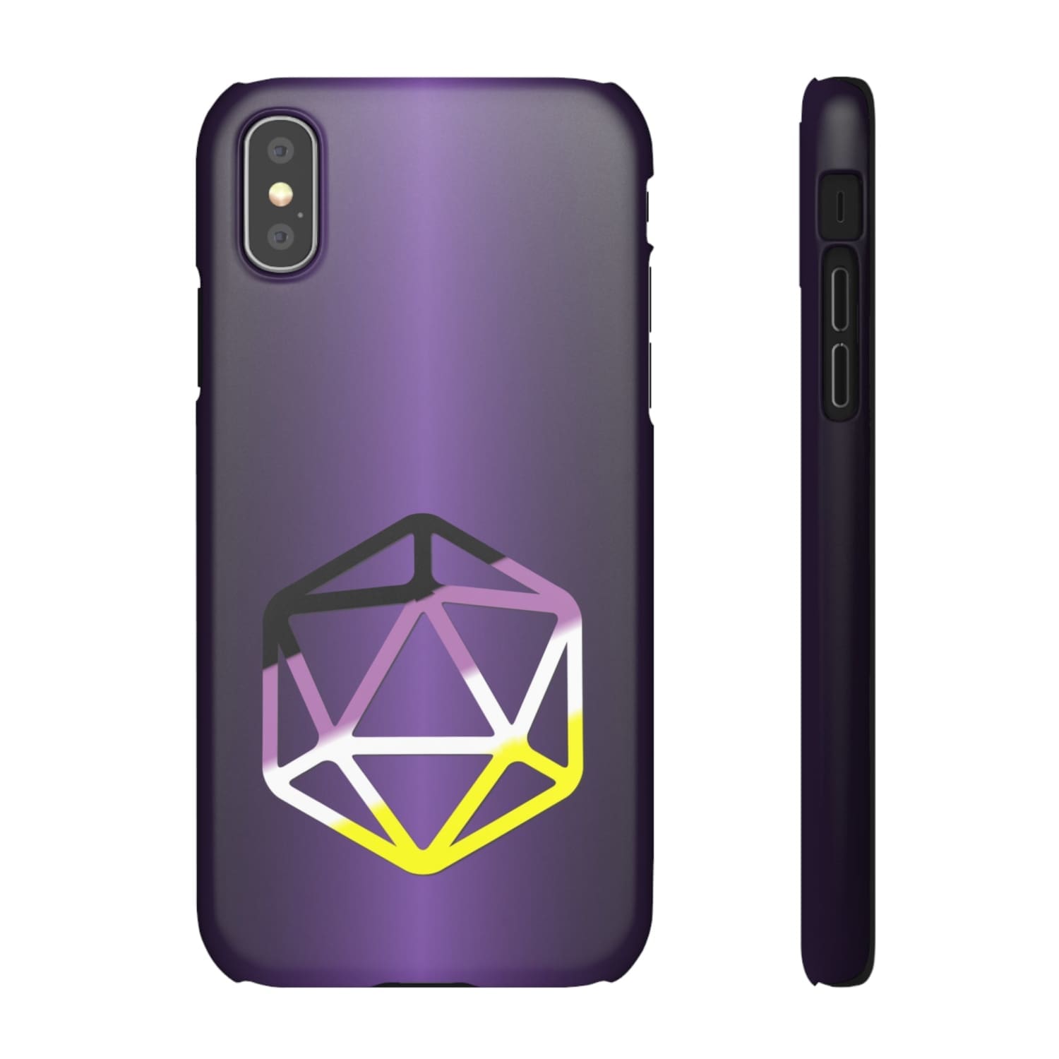 D20 Critical Pride Non-Binary Pride PY Snap Phone Case - iPhone XS / Matte - Phone Case