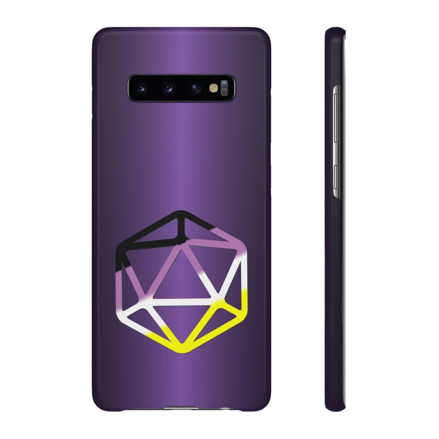 D20 Critical Pride Non-Binary Pride PY Snap Phone Case - Samsung Galaxy S10 Plus / Glossy - Phone Case